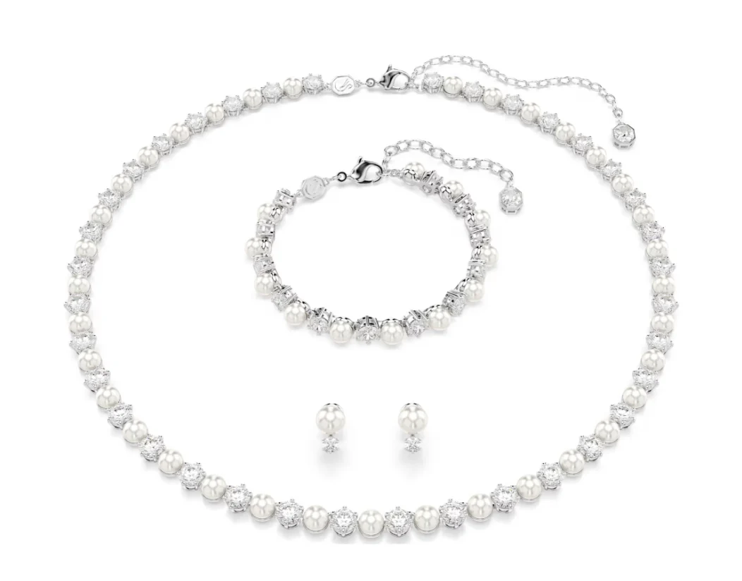 SWAROVSKI 5742040 Set Matrix Crystal Pearl Taglio Round Bianco SW004075
