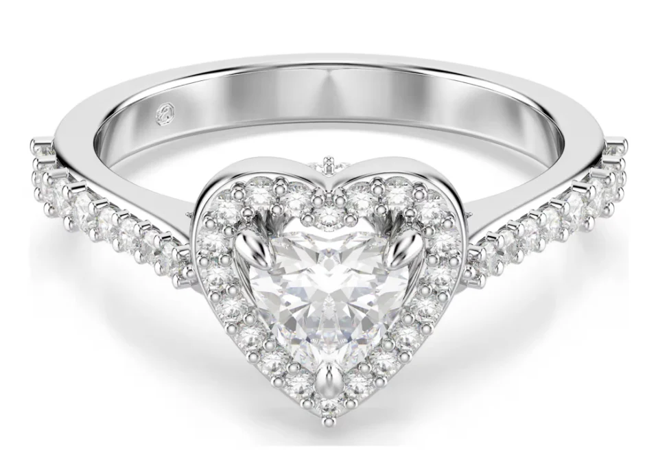 SWAROVSKI 5744046 Anello con motivo Una Angelic Cuore Bianco Tg 55 SW004079
