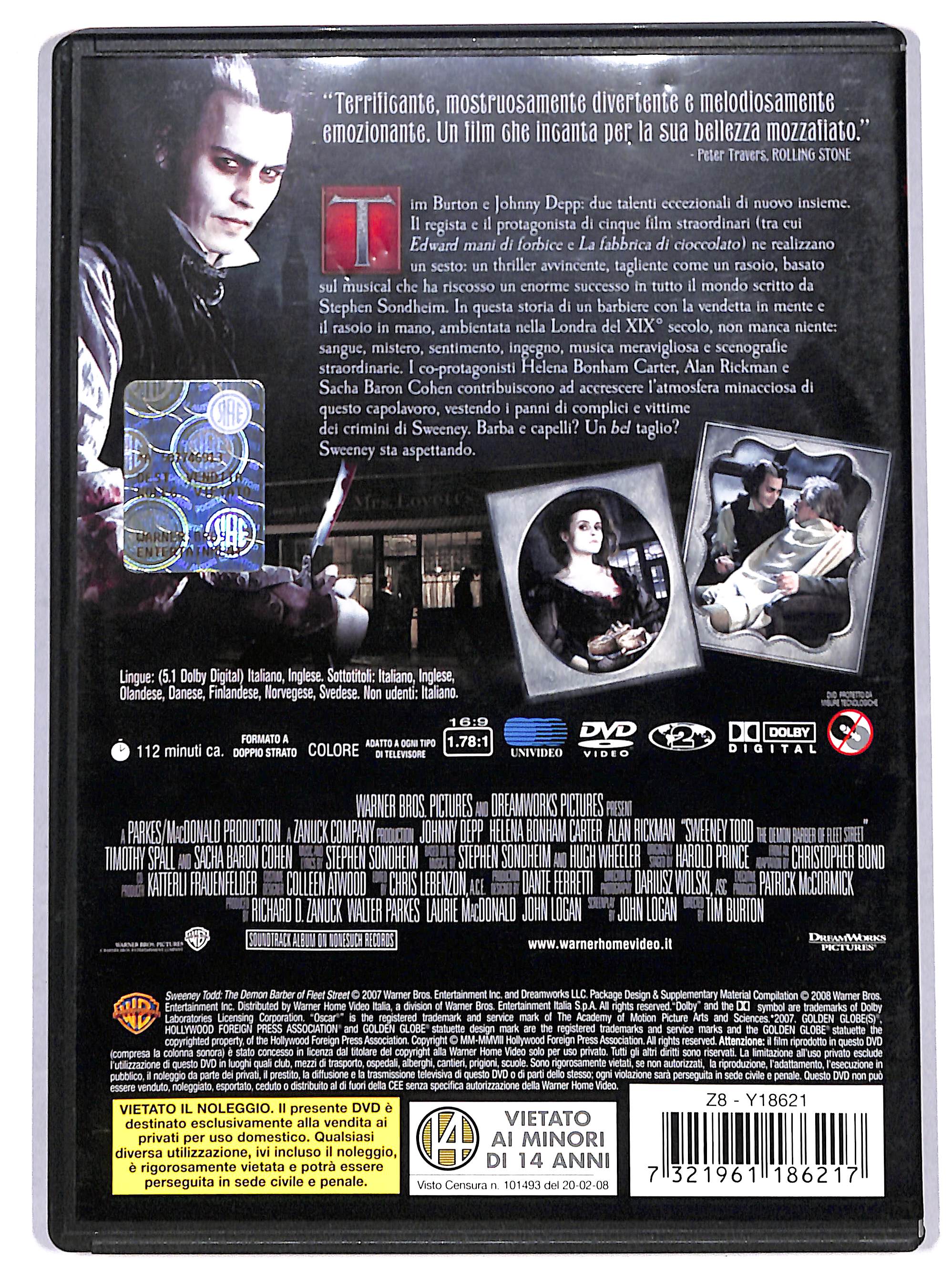 EBOND sweeney todd DVD DB773218 - Image 2