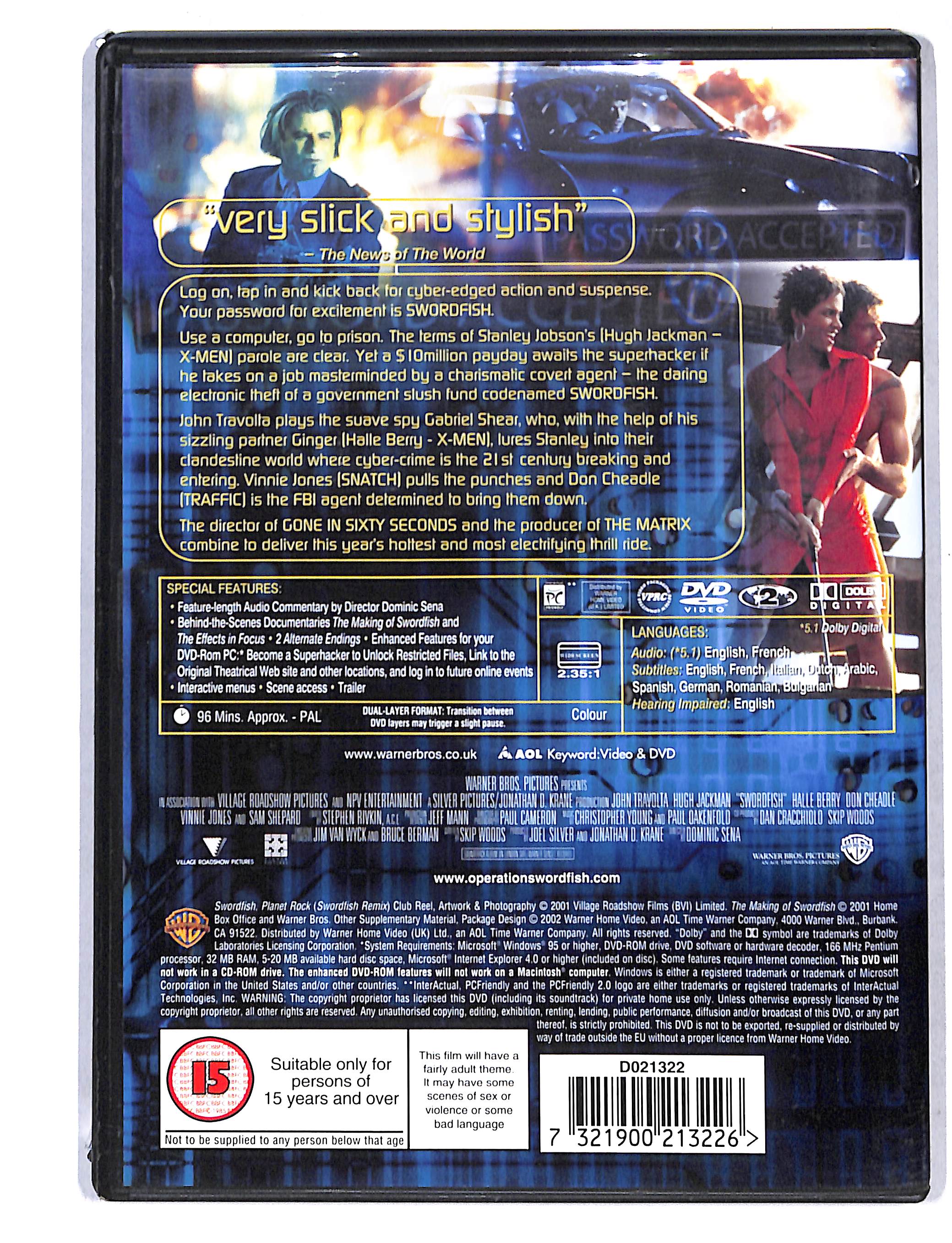 EBOND Swordfish Edizione: Regno Unito DVD DB751860 - Image 2