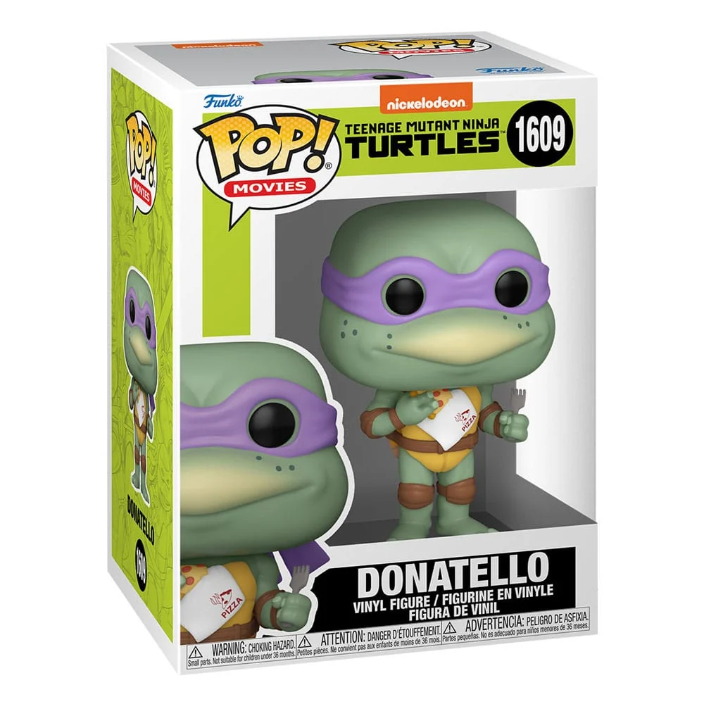 TEENAGE MUTANT NINJA TURTLES POP! MOVIES VINYL FIGURE DONATELLO W/NAPKIN 9 CM P038227 - Image 2