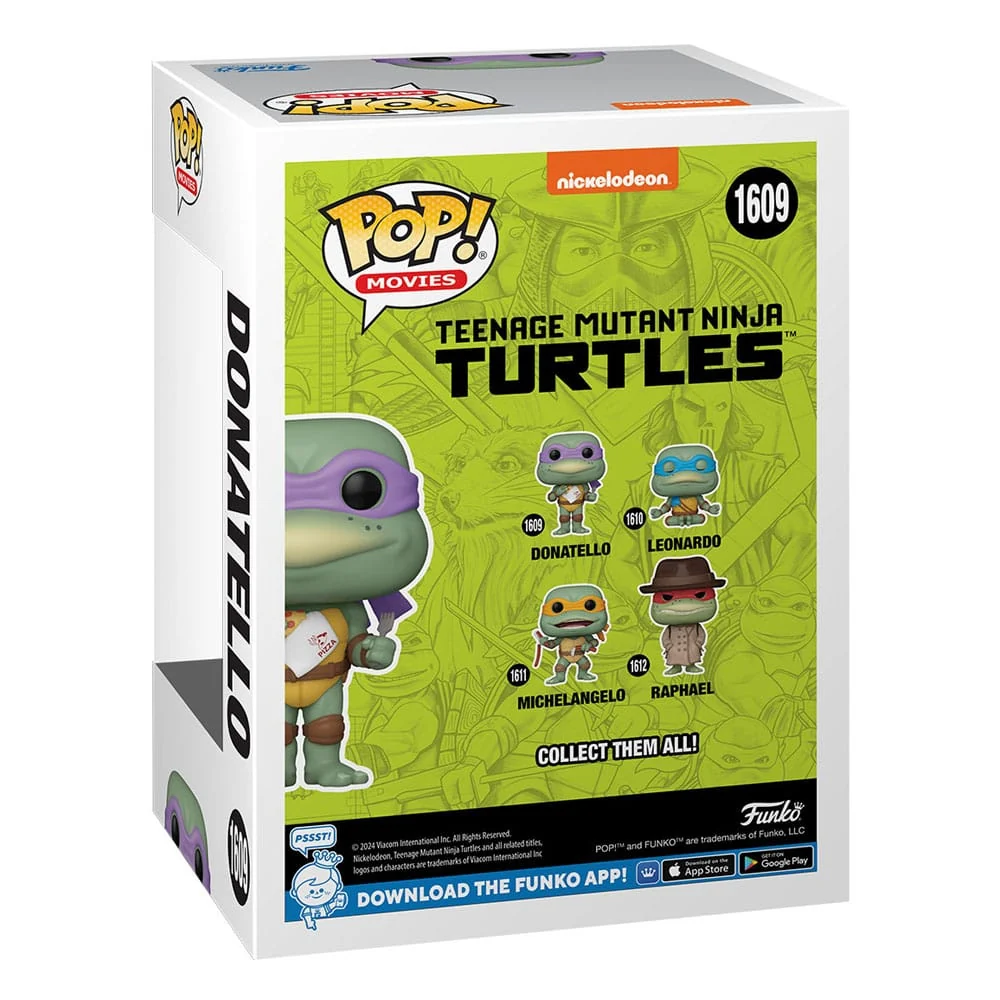 TEENAGE MUTANT NINJA TURTLES POP! MOVIES VINYL FIGURE DONATELLO W/NAPKIN 9 CM P038227 - Image 3