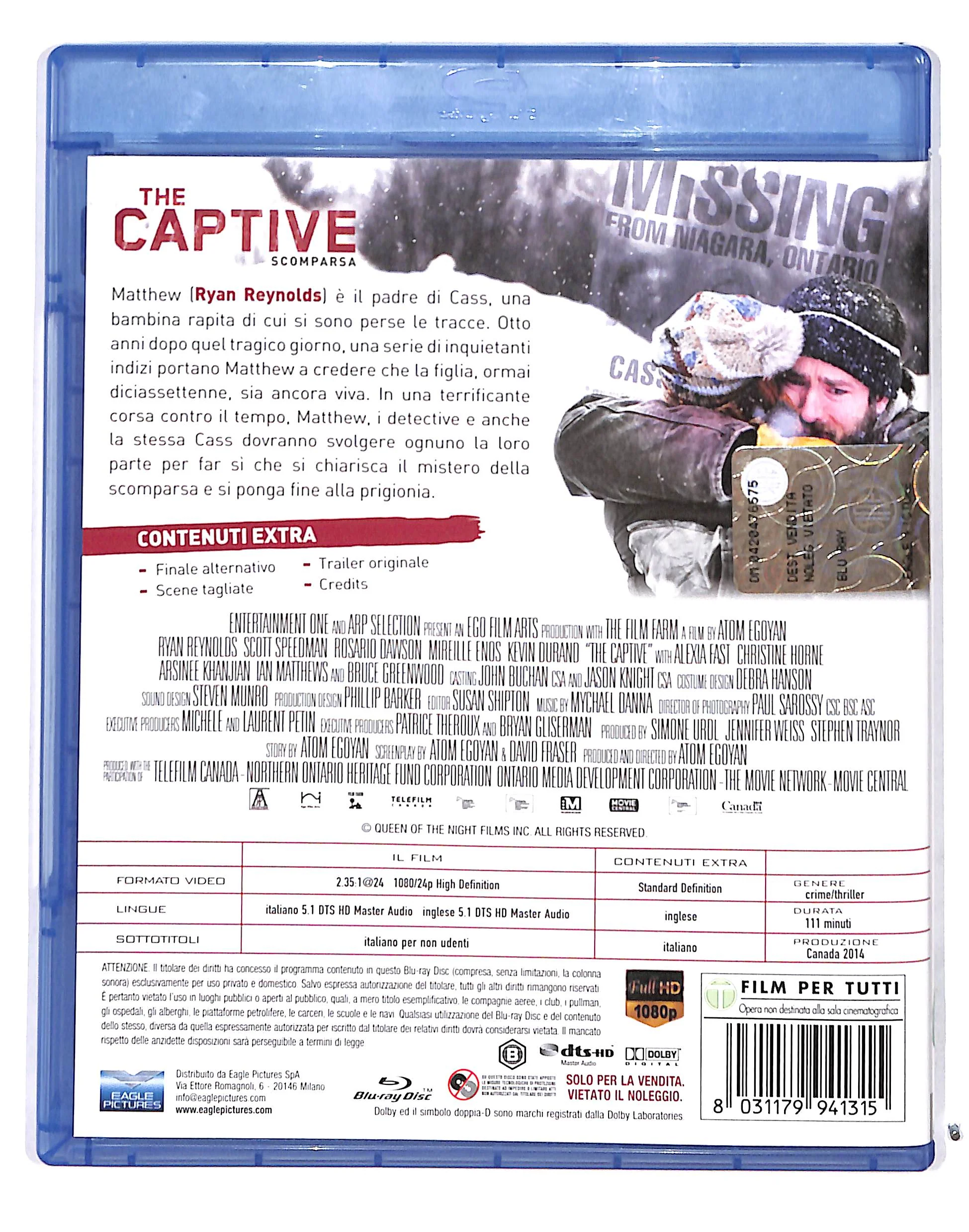 EBOND The Captive - Scomparsa BLURAY BLURAY DB717364 - Image 2