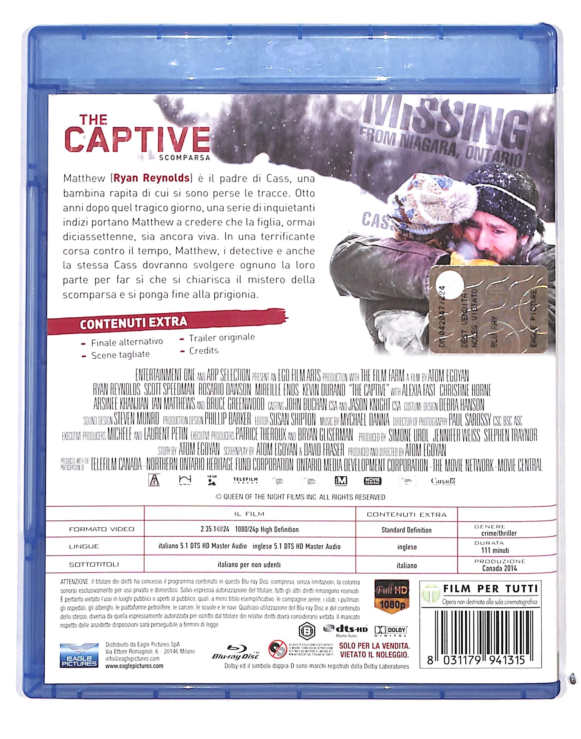 EBOND The Captive - Scomparsa BLURAY BLURAY DB718830 - Image 2
