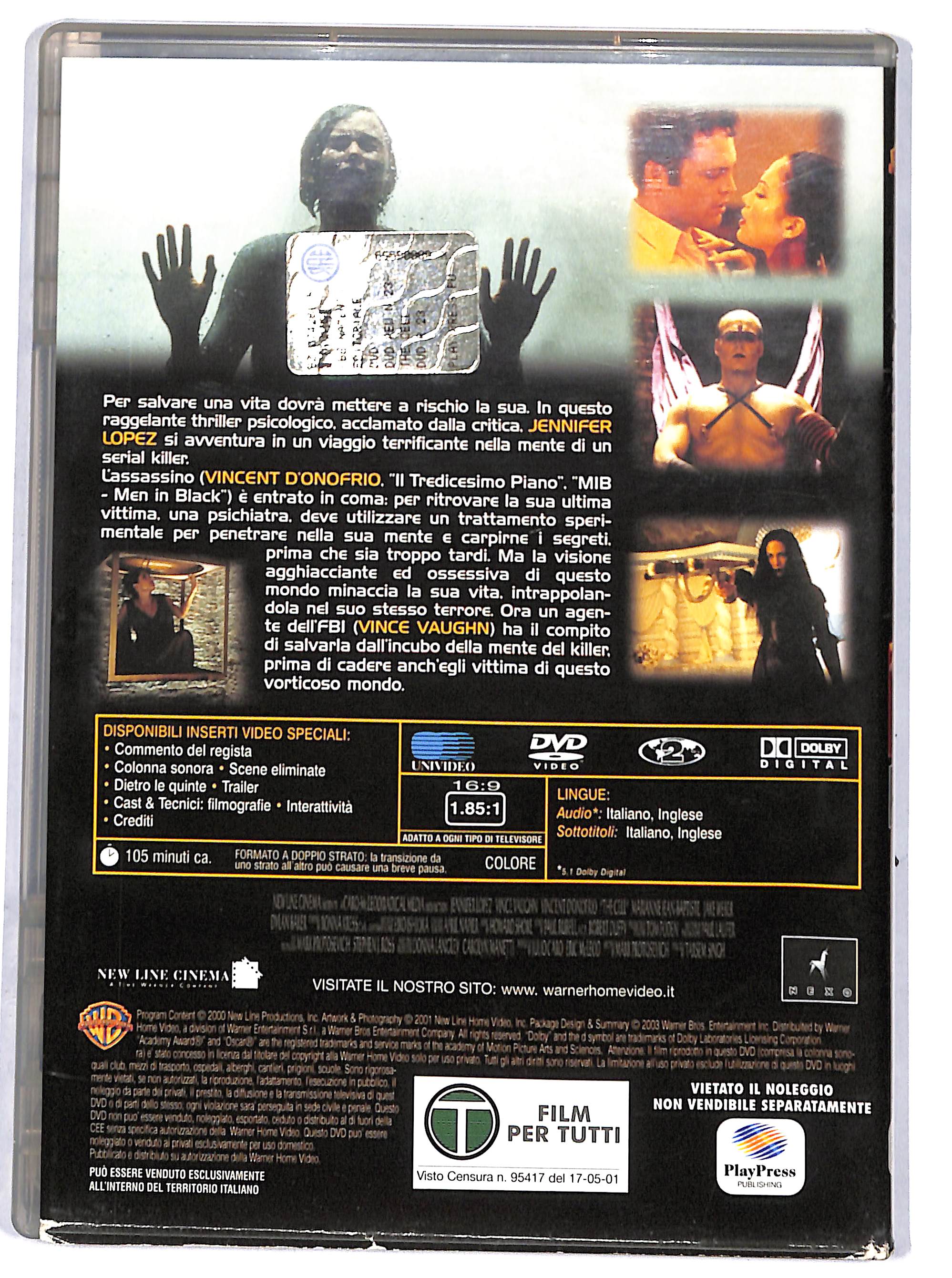 EBOND The Cell - La cellula EDITORIALE DVD DB768474 - Image 2