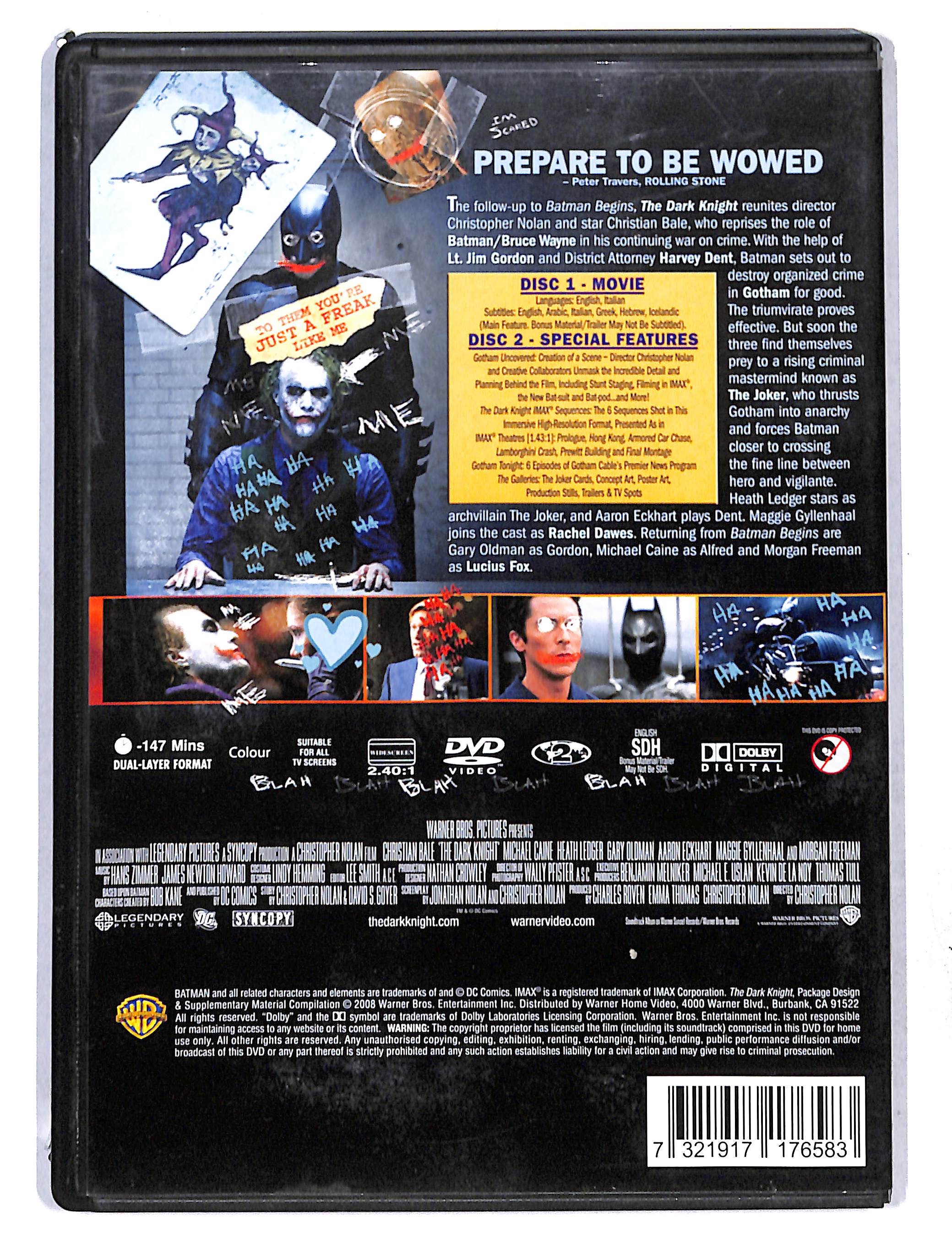EBOND The Dark Knight - two -disc Special Edition DVD DB751850 - Image 2