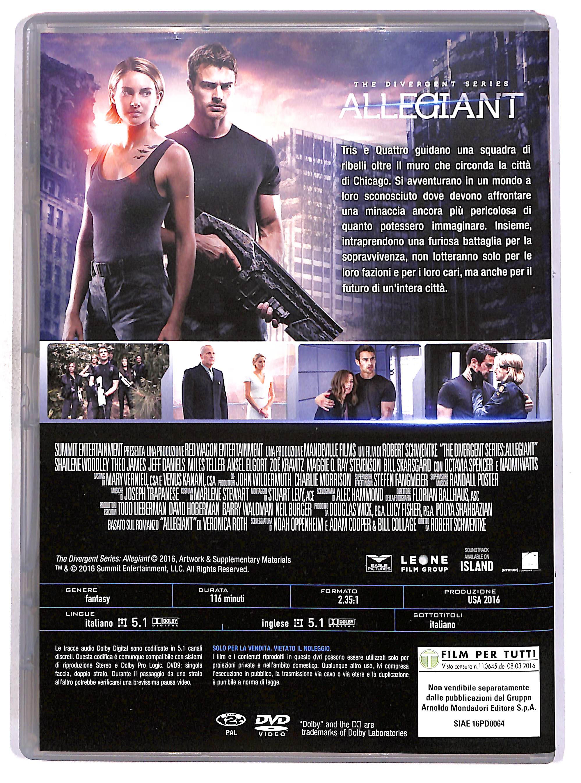 EBOND The Divergent Series: Allegiant EDITORIALE DVD DB760344 - Image 2