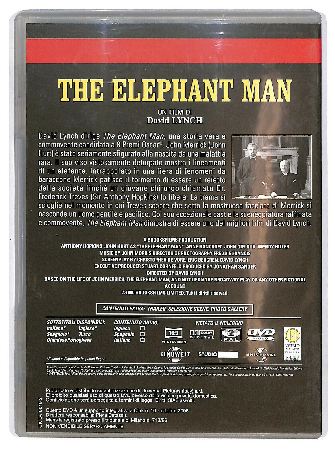 EBOND The Elephant Man Editoriale DVD DB713862 - Image 2