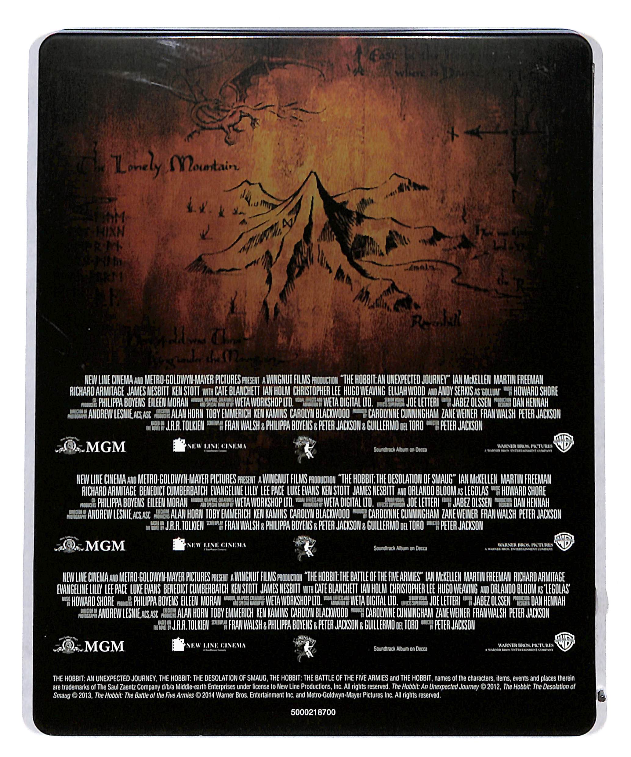 EBOND The Hobbit Trilogy STEELBOOK BLURAY BLURAY BLURAY DB711665 - Image 2