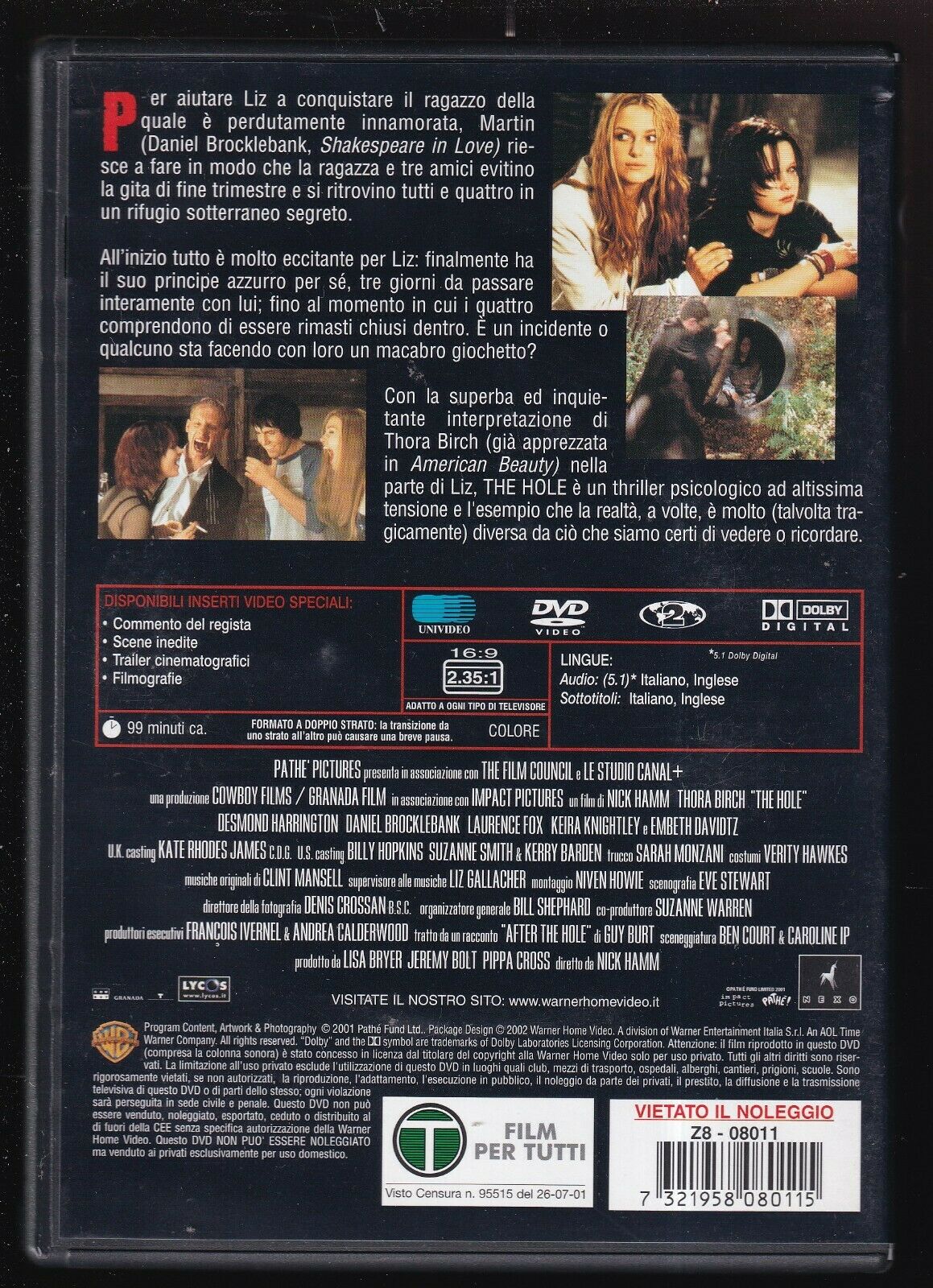 EBOND The Hole (2001) DVD DB749723 - Image 2