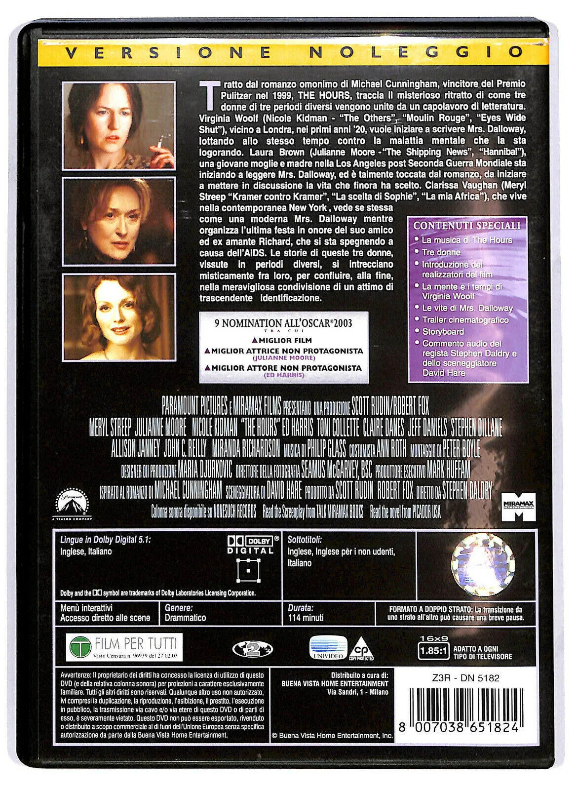 EBOND The Hours Ex Noleggio DVD DB747626 - Image 2