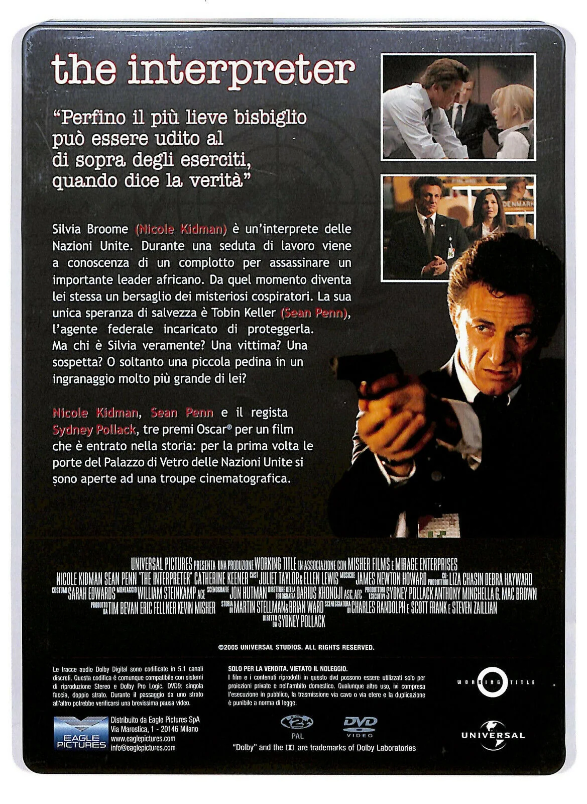 EBOND The Interpreter Steelbook DVD DB729121 - Image 2