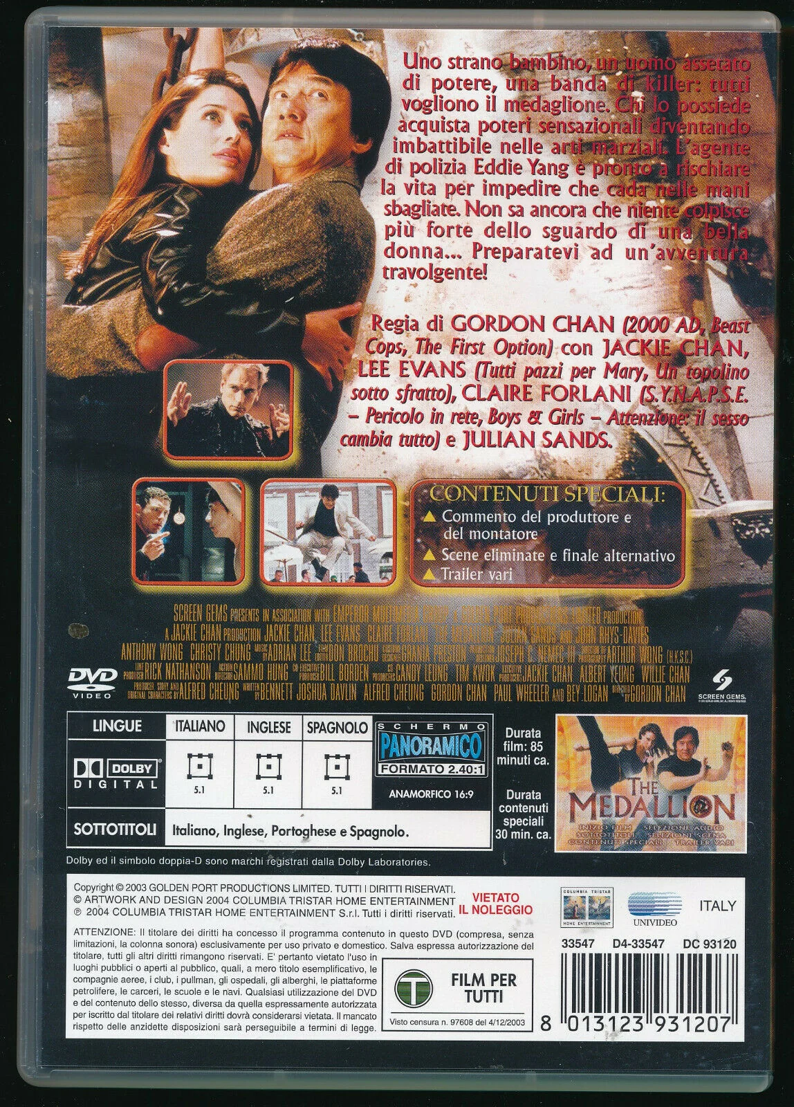 EBOND The Medallion NOLEGGIO DVD DB759125 - Image 2