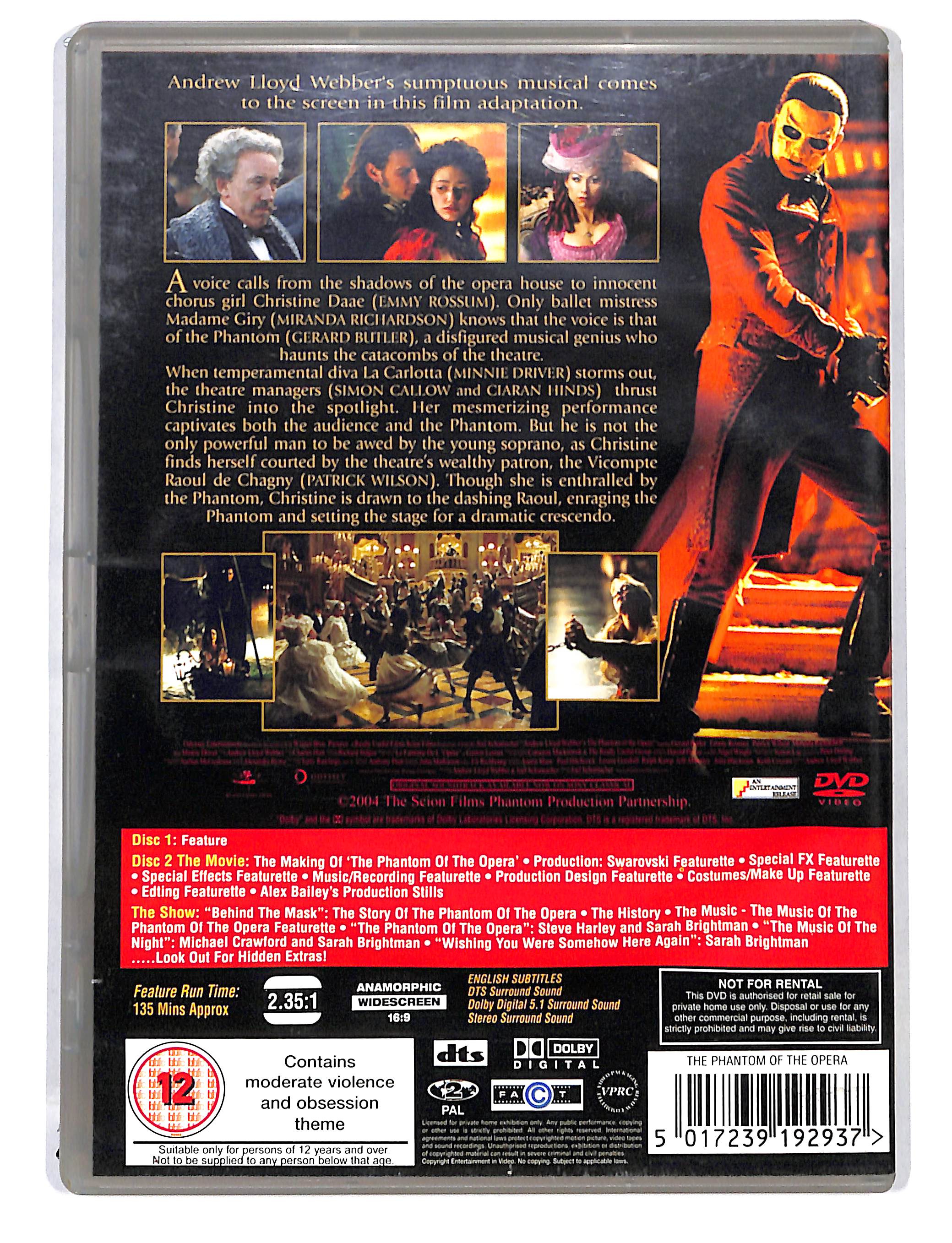 EBOND The Phantom of the Opera Edizione: Regno Unito DVD DB717645 - Image 2