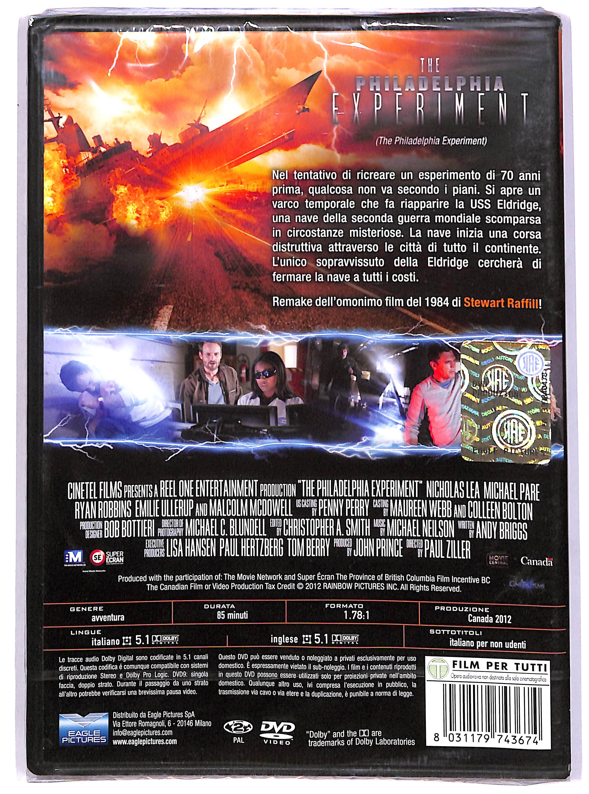 EBOND The Philadelphia Experiment NOLEGGIO DVD DB725223 - Image 2