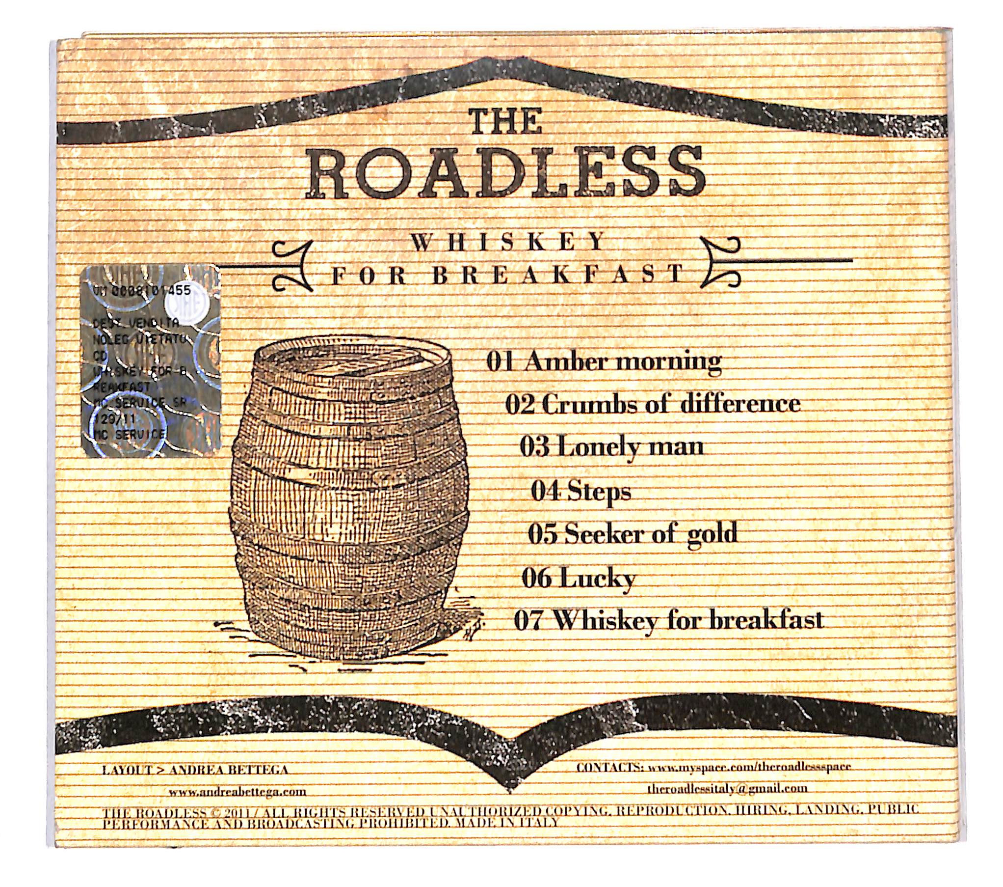EBOND The Roadless - Whiskey For Breakfast DIGIPACK CD CB118453 - Image 2