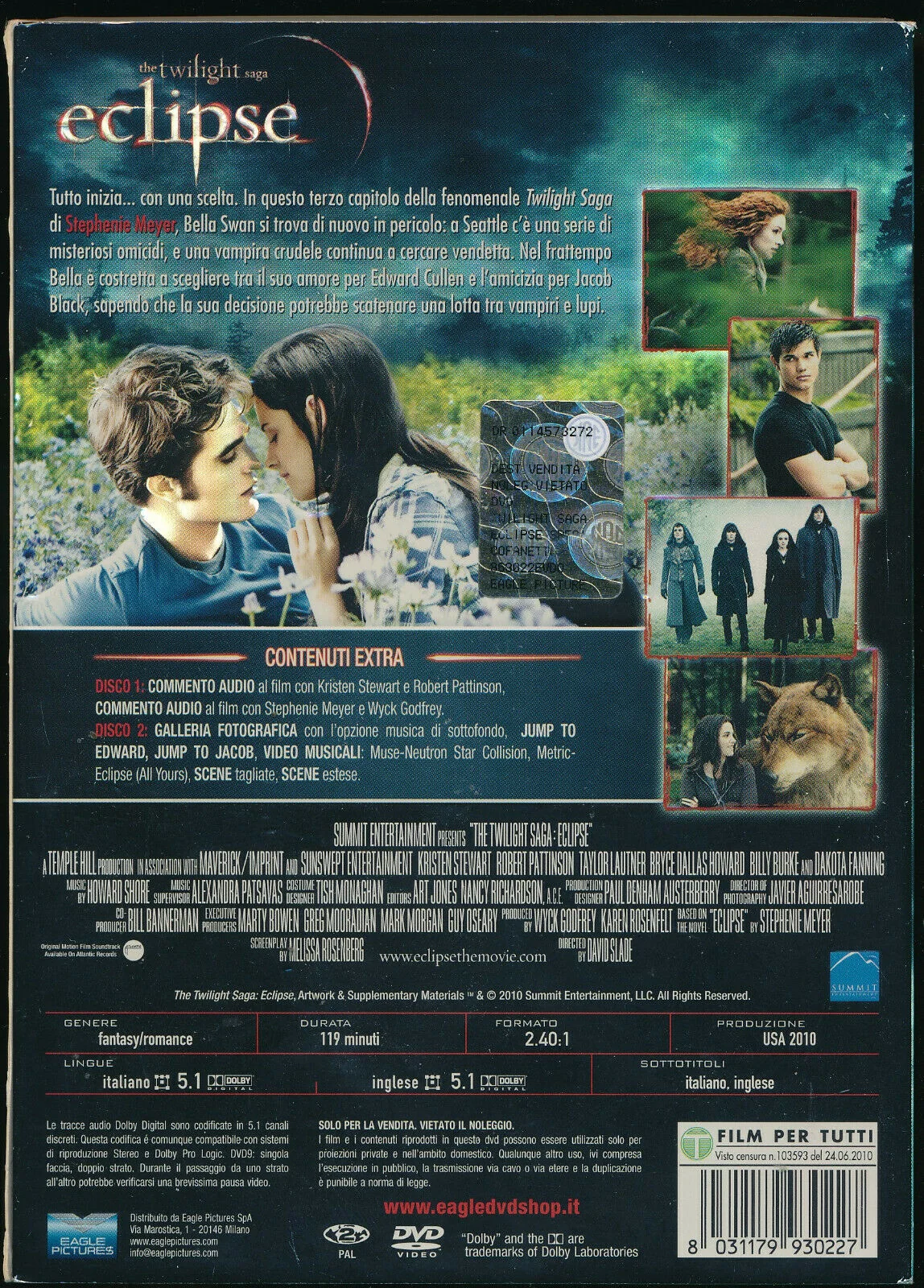 EBOND The Twilight Saga Eclipse Special Edition Two Disc DVD DB736805 - Image 2