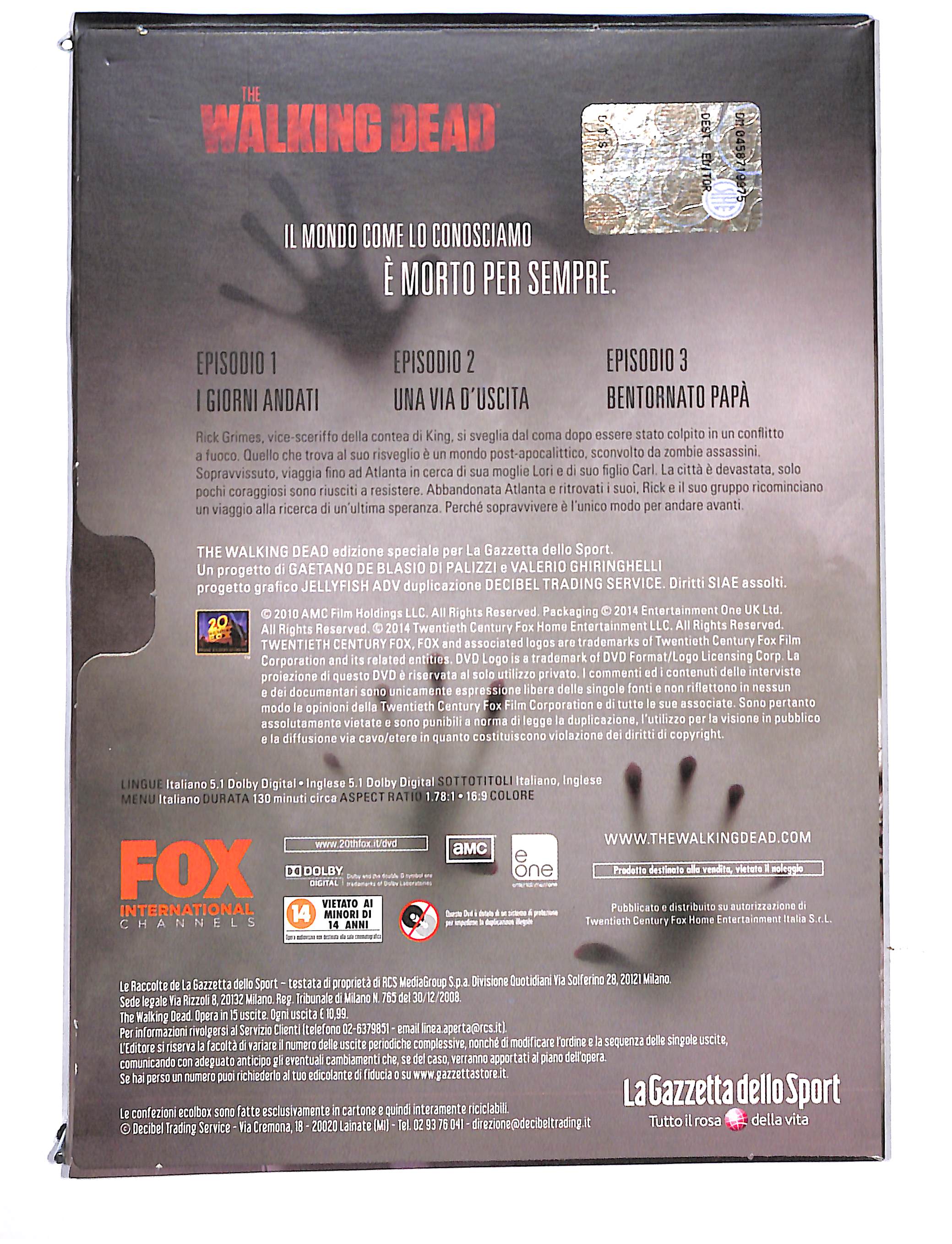 EBOND The Walking dead stagione 1 episodi 1-2-3 EDITORIALE DVD DB736810 - Image 2