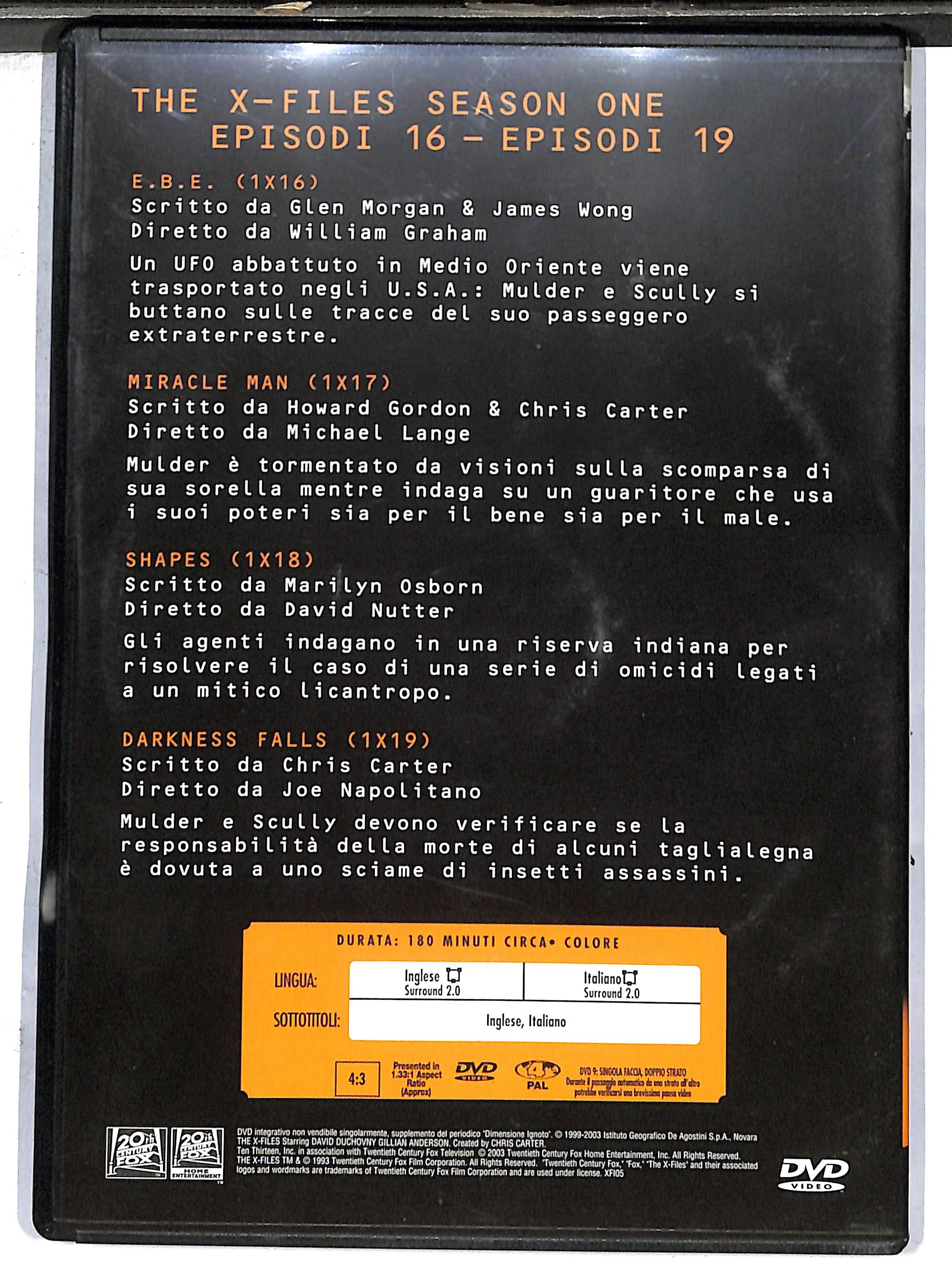 EBOND the x files season one episodi 16 - 19 EDITORIALE DVD DB712619 - Image 2