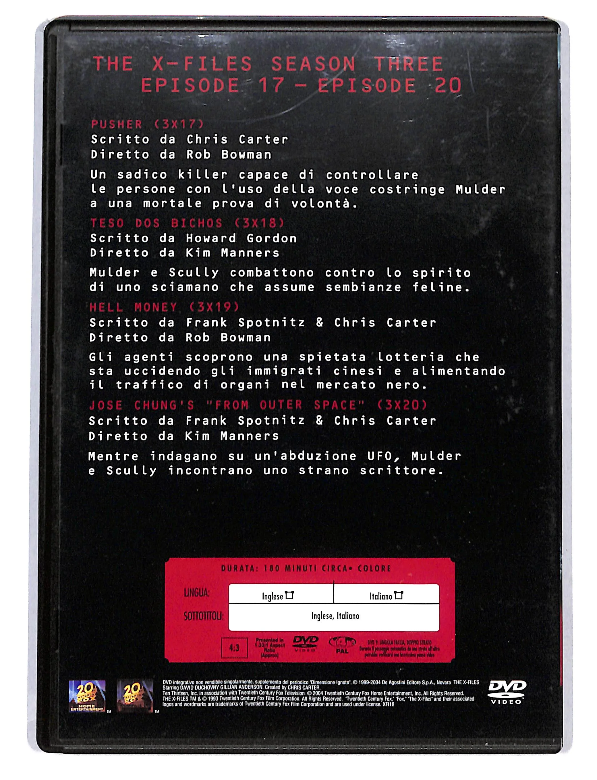 EBOND The X Files Season three volume 5 EDITORIALE DVD DB750616 - Image 2