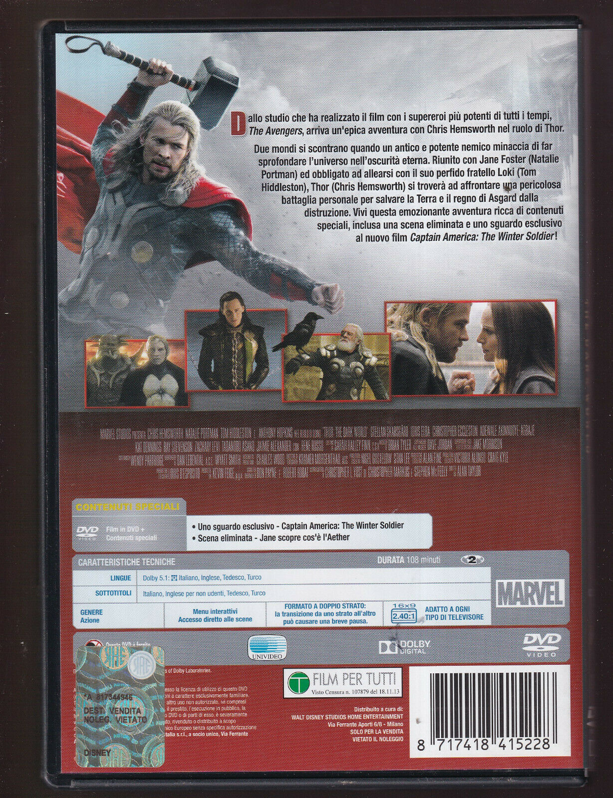EBOND Thor The Dark World DVD DB759341 - Image 2