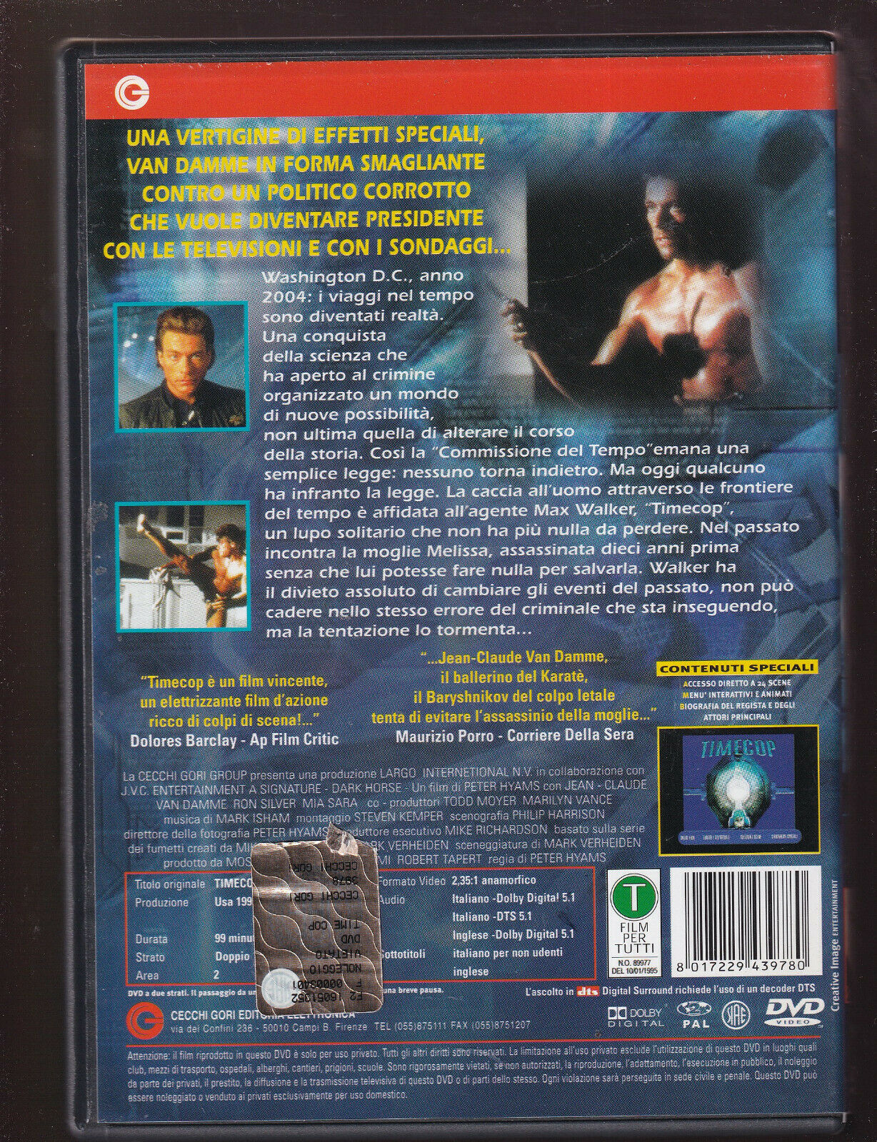 EBOND Timecop NOLEGGIO DVD DB756654 - Image 2