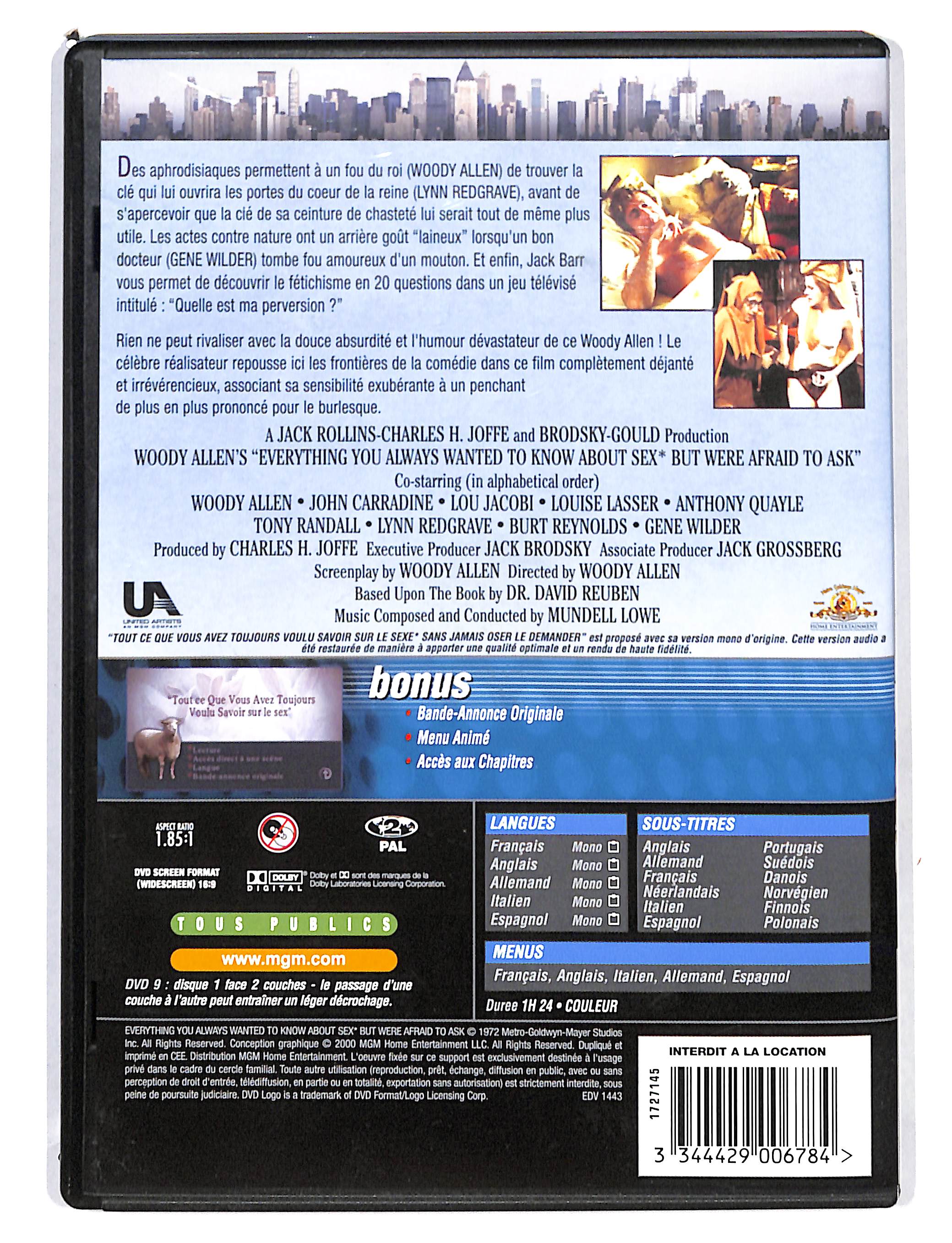 EBOND Tout ce que vous avez toujours voulu savoir sur le sexe DVD DB709923 - Image 2