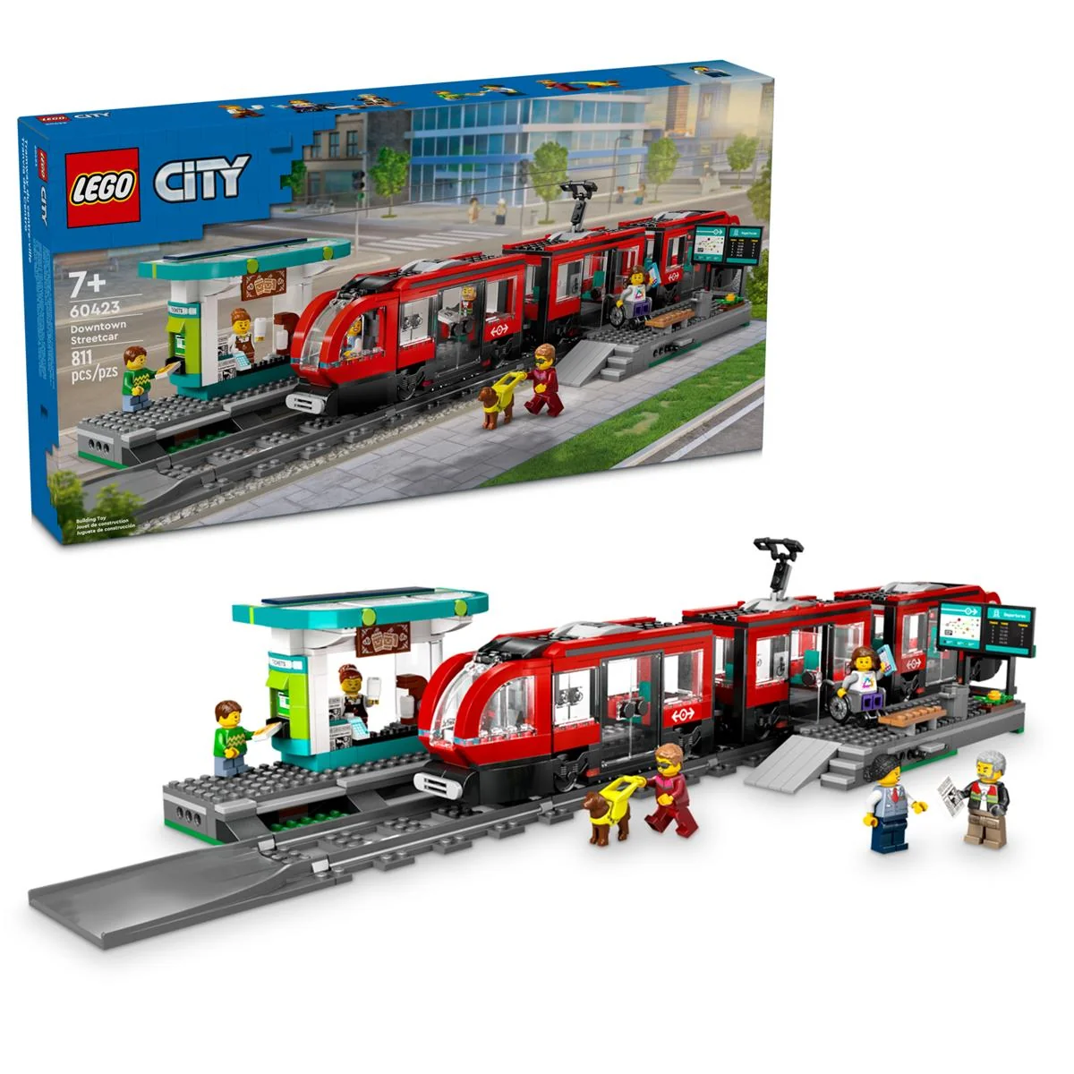 LEGO 60423 Tram e fermata del tram - Image 4