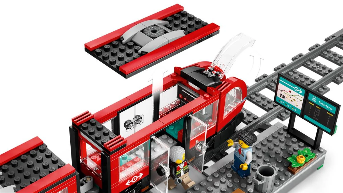 LEGO 60423 Tram e fermata del tram - Image 5