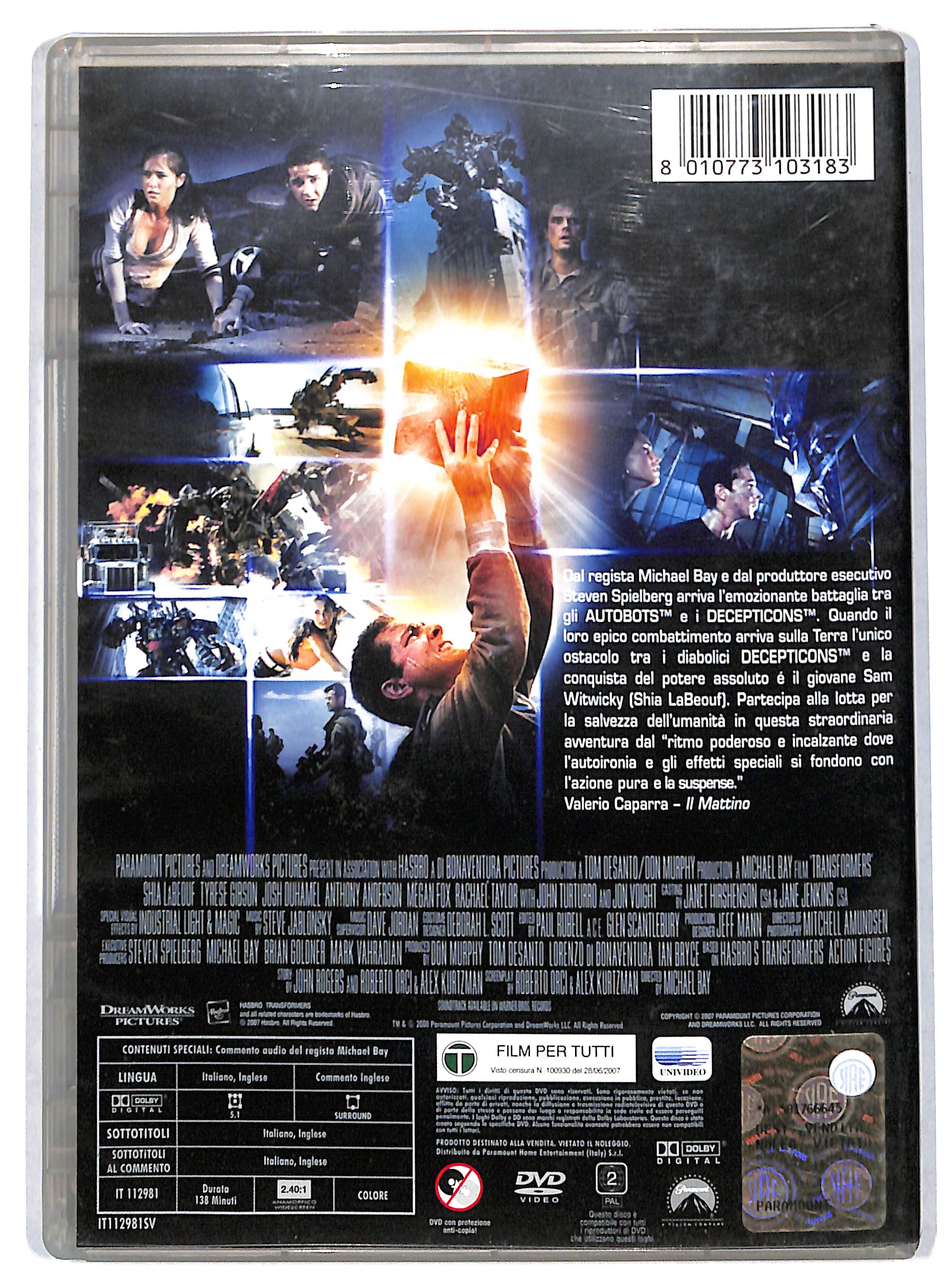EBOND Transformer DVD DB727864 - Image 2