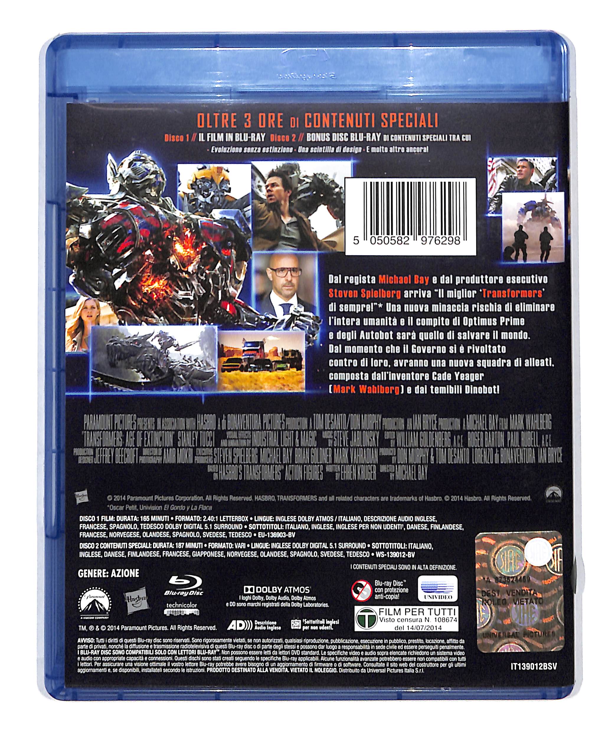 EBOND Transformers 4 -L'Era Dell'Estinzione+Bonus Disc BLURAY DB715420 - Image 2