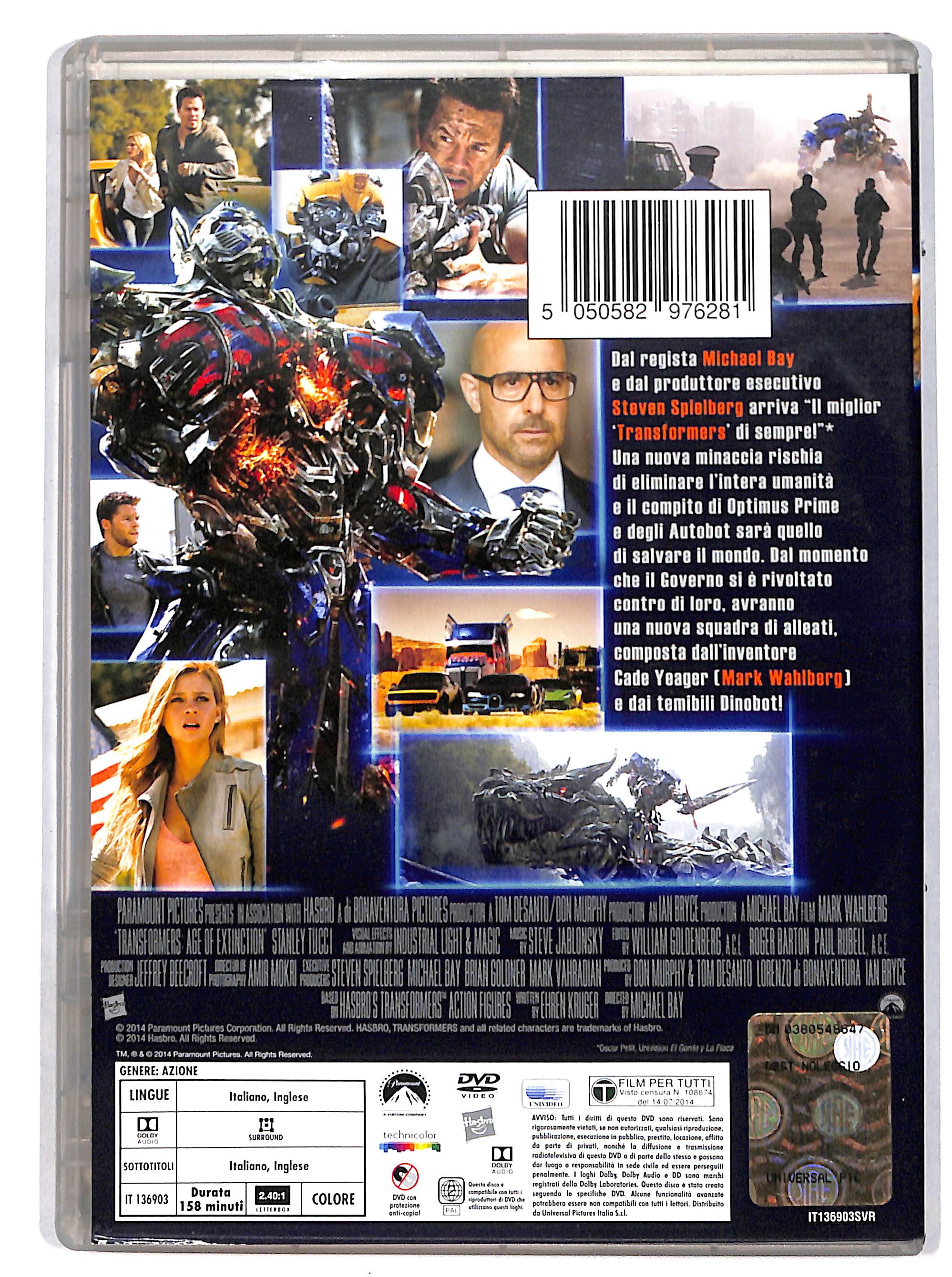 EBOND TRANSFORMERS 4 - L’ERA DELL’ESTINZIONE DVD DB710343 - Image 2