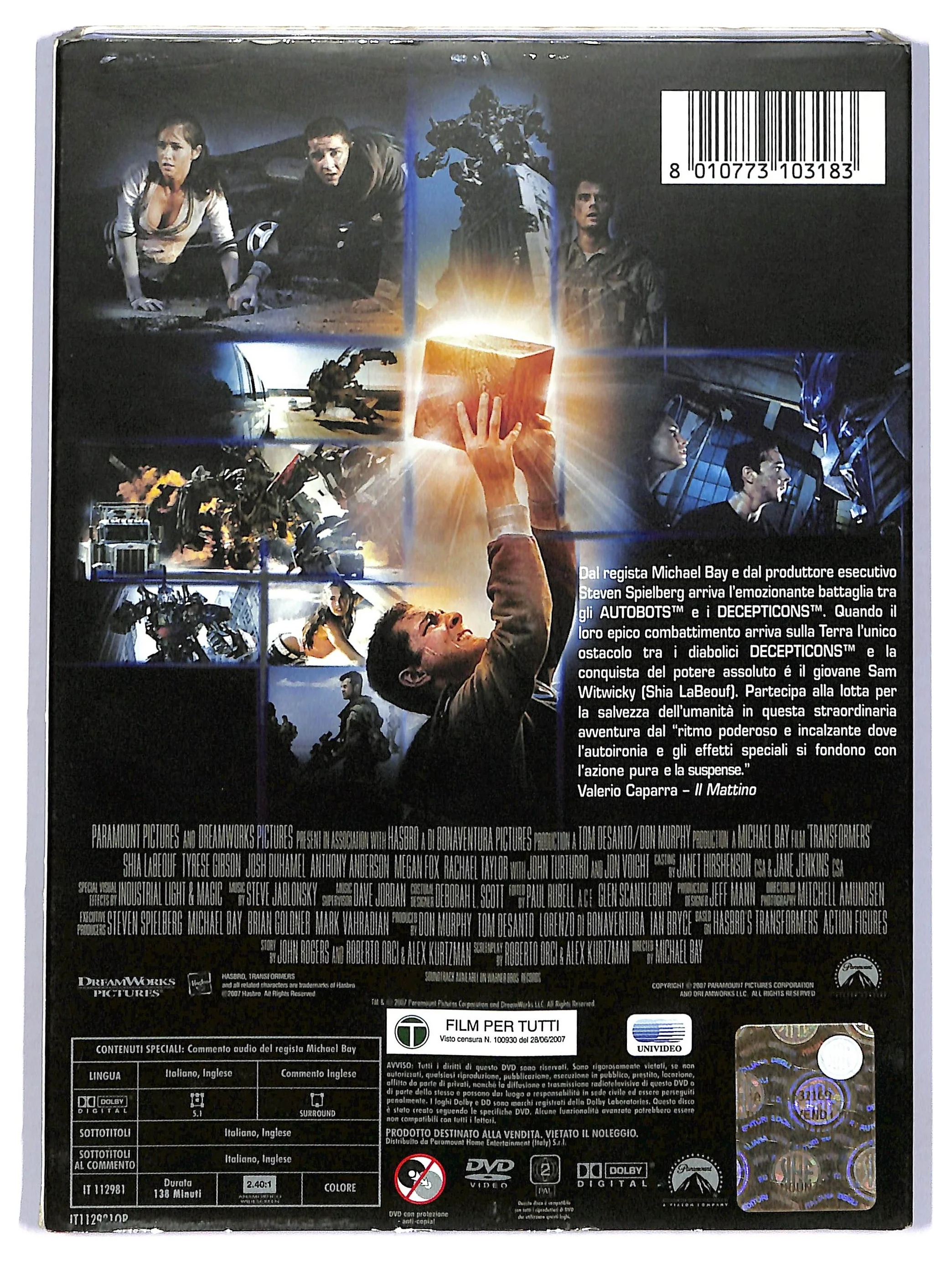 EBOND Transformers DVD DB760618 - Image 2