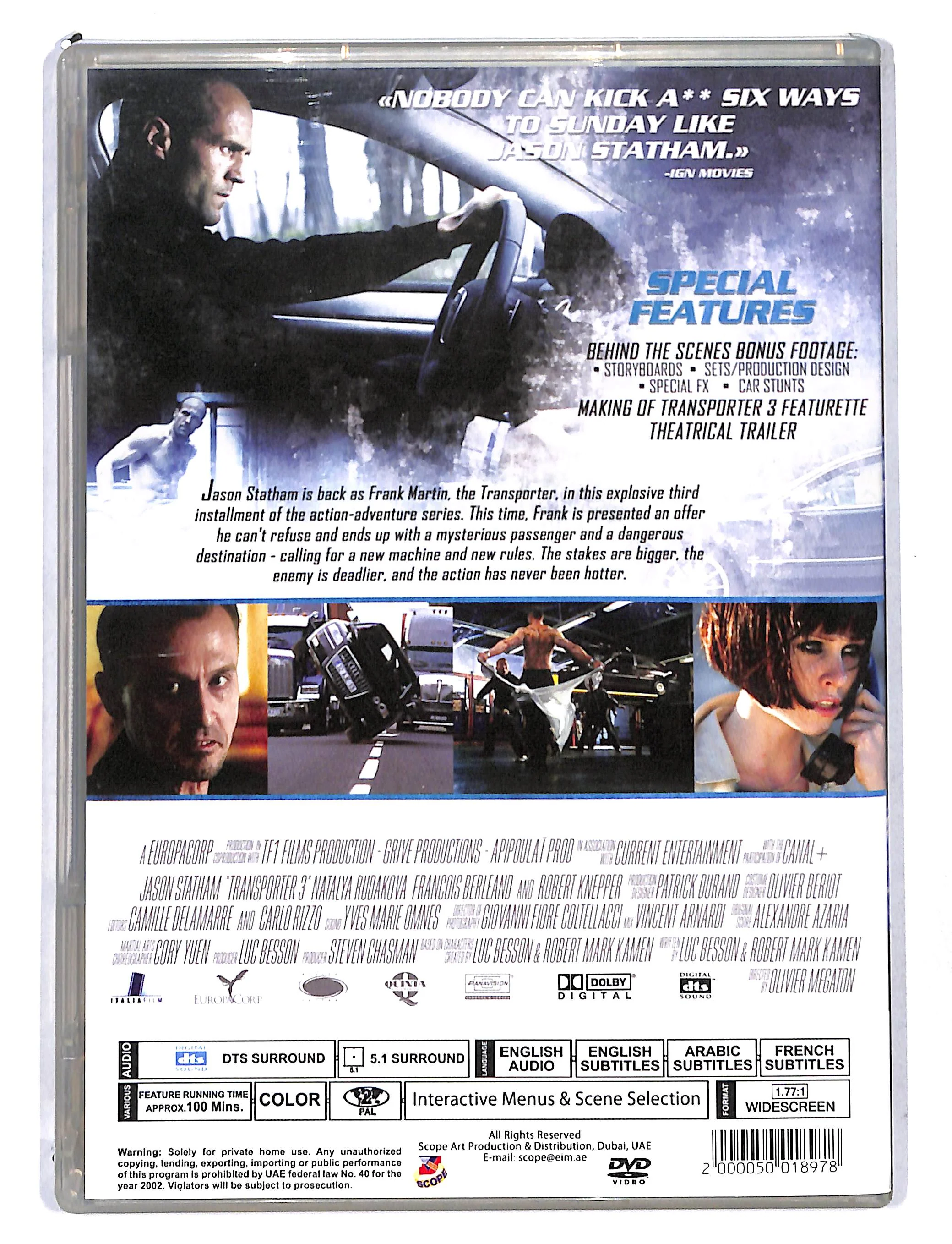 EBOND Transporter 3 Edizione UK DVD DB751857 - Image 2