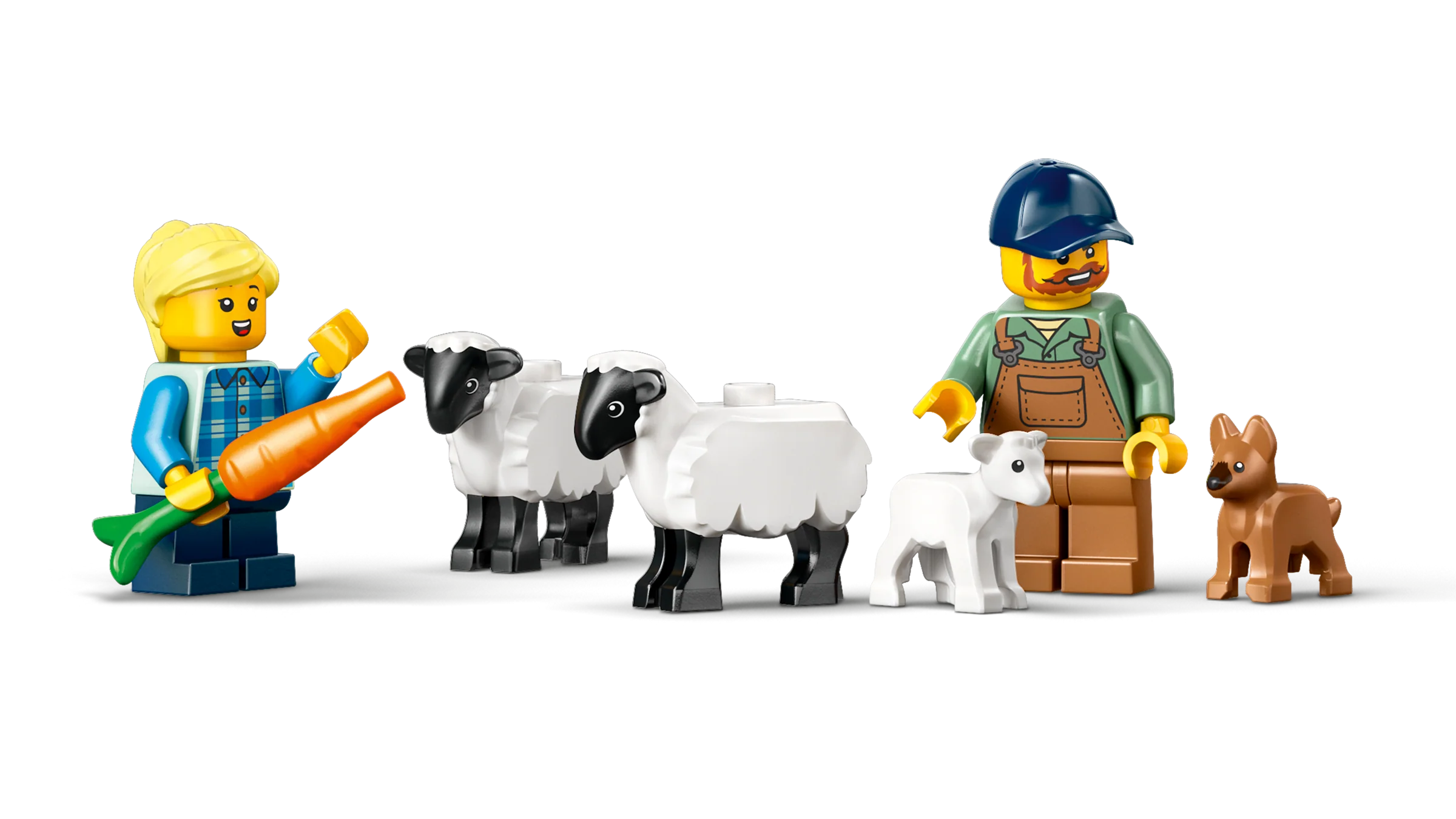 LEGO 60461 Trattore agricolo rosso con rimorchio e pecore - Image 3