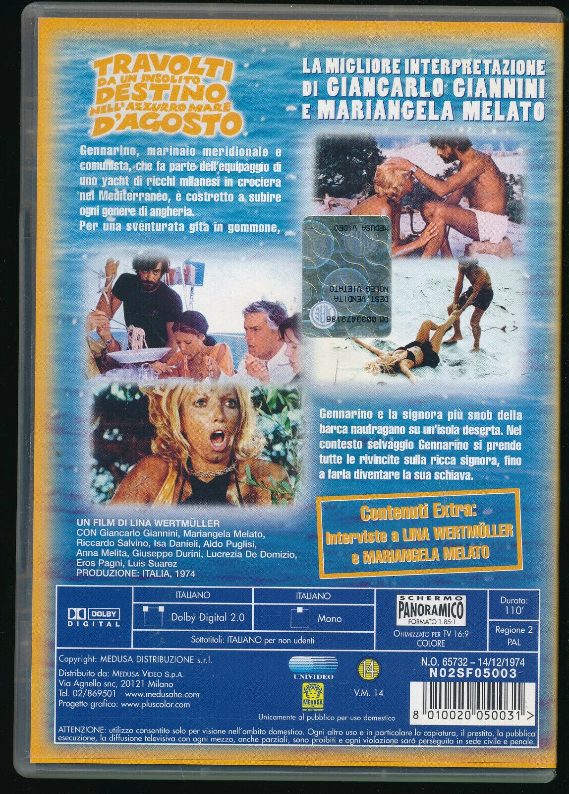 EBOND Travolti Da Un Insolito Destino Nell'azzurro Mare D'agosto DVD DB729629 - Image 2
