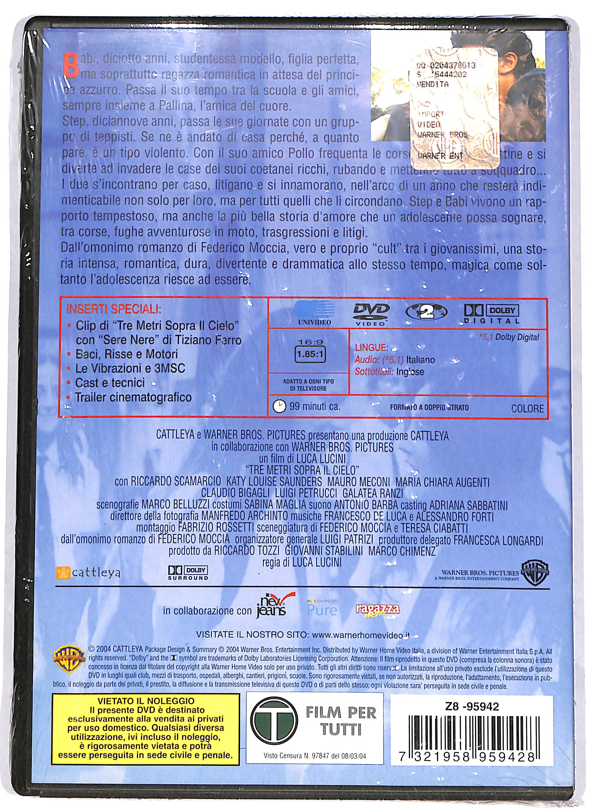 EBOND Tre metri sopra il cielo (film) NOLEGGIO DVD DB722601 - Image 2