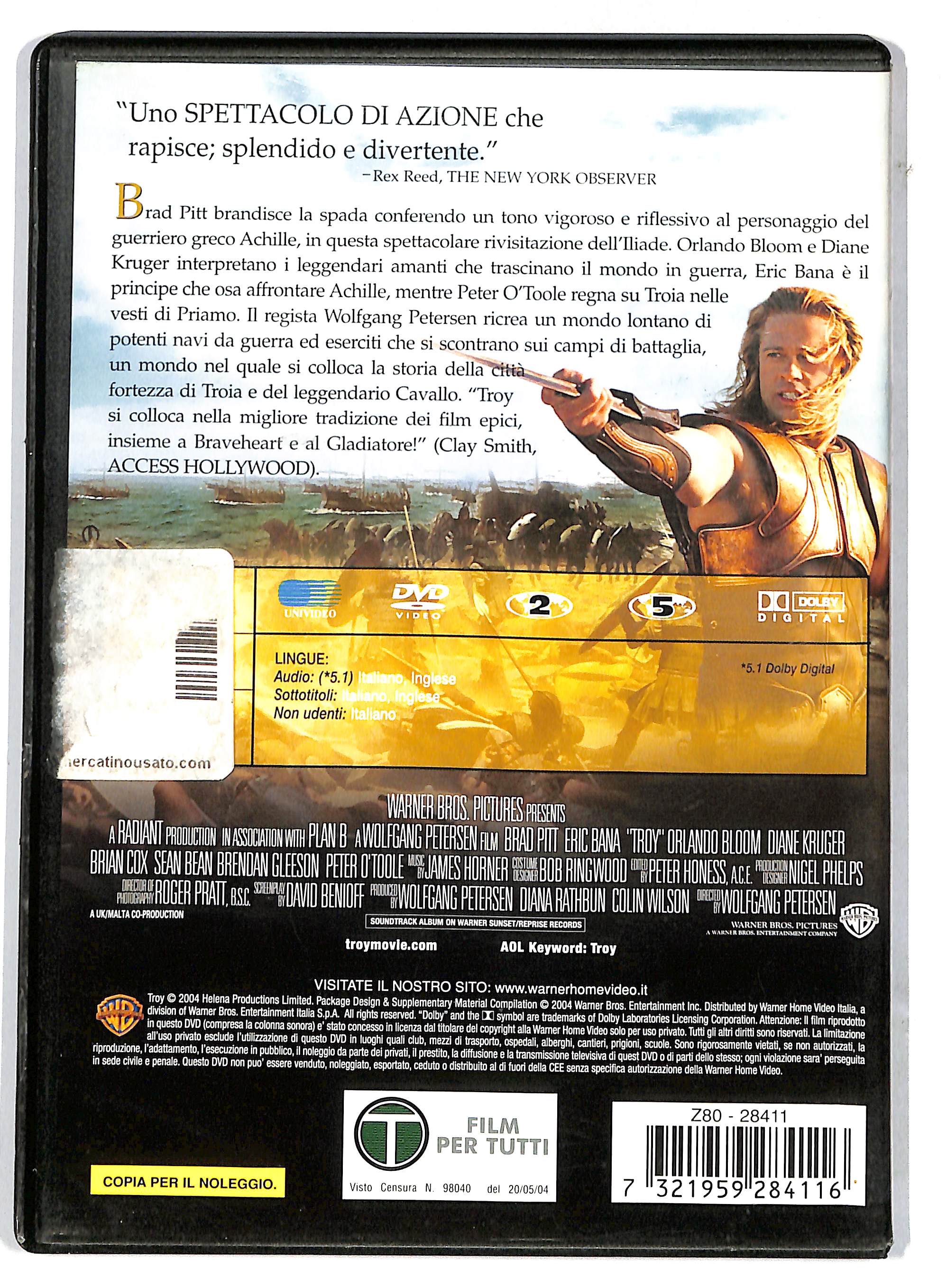 EBOND Troy NOLEGGIO DVD DB710345 - Image 2