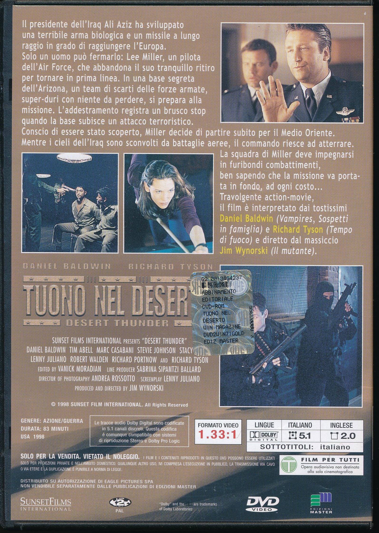 EBOND Tuono nel deserto - Desert thunder [Editoriale] DVD DB746337 - Image 2