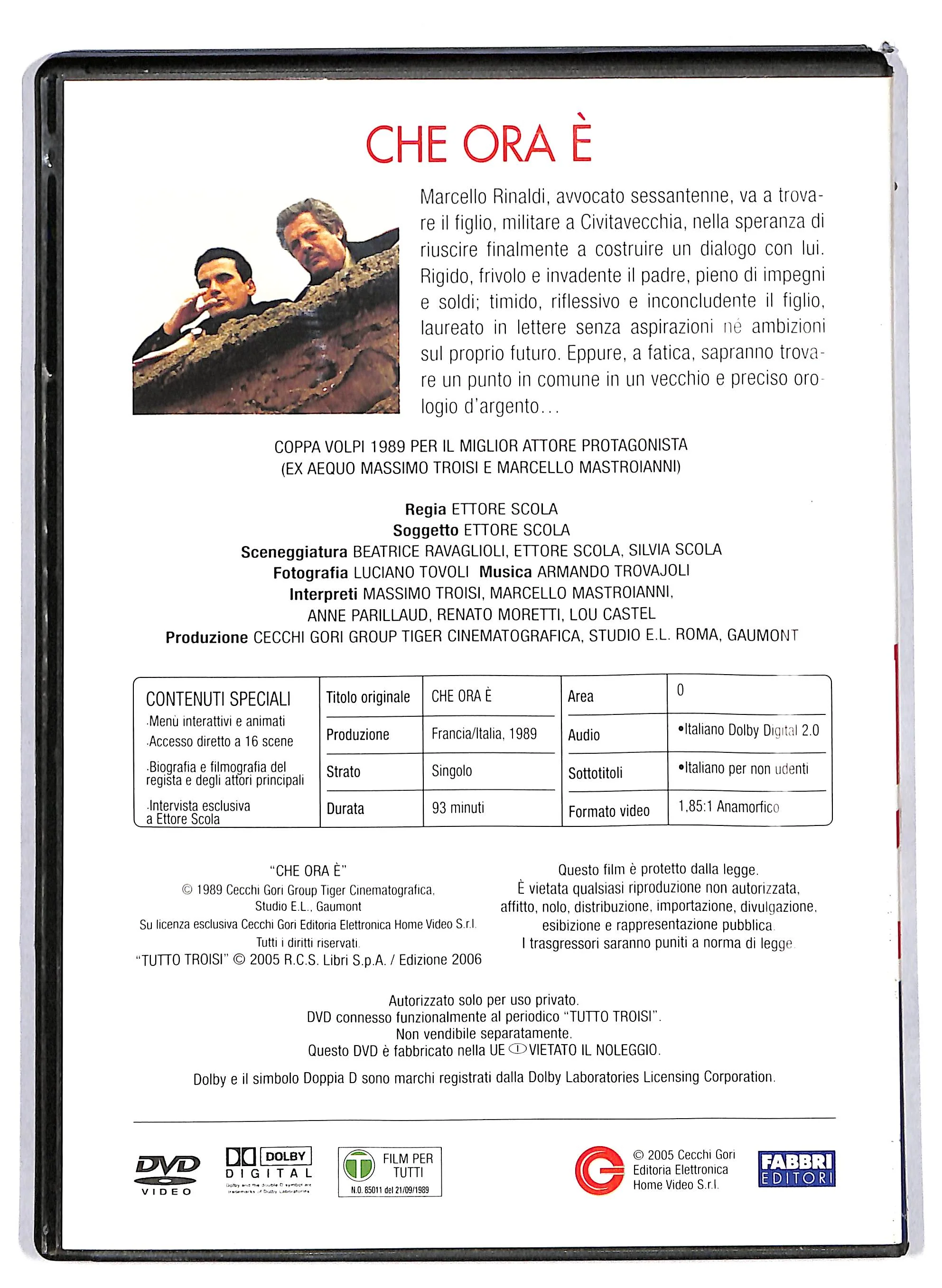EBOND Tutto troisi - Che ora e EDITORIALE DVD DB743419 - Image 2