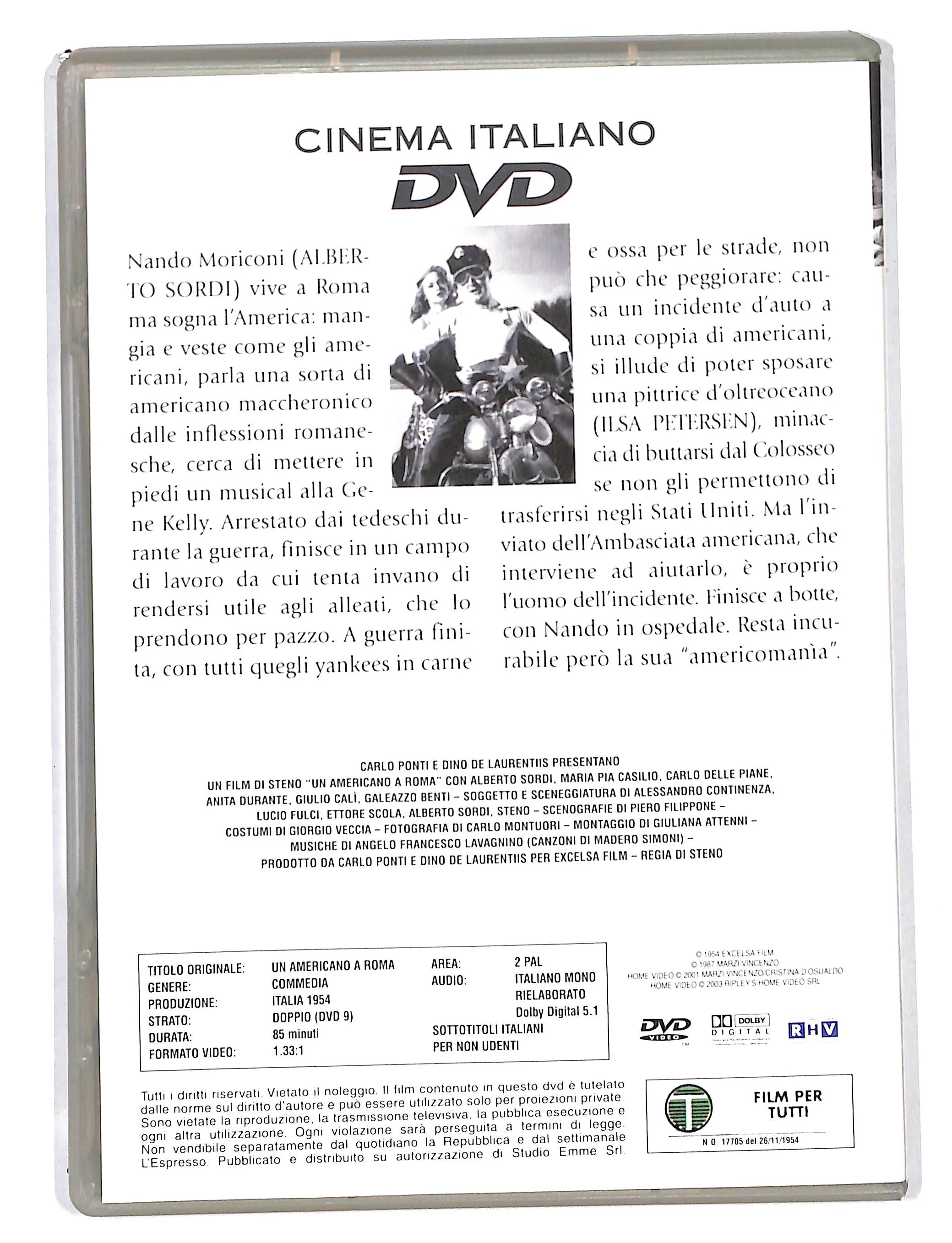 EBOND Un Americano a Roma vol.9 EDITORIALE DVD DB717606 - Image 2