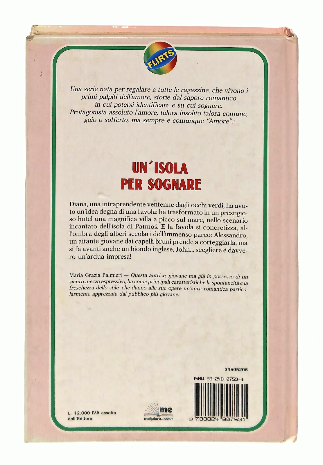 EBOND Un Isola Per Sognare M Grazia Palmieri Malipiero 1991 Libro LI048585 - Image 2
