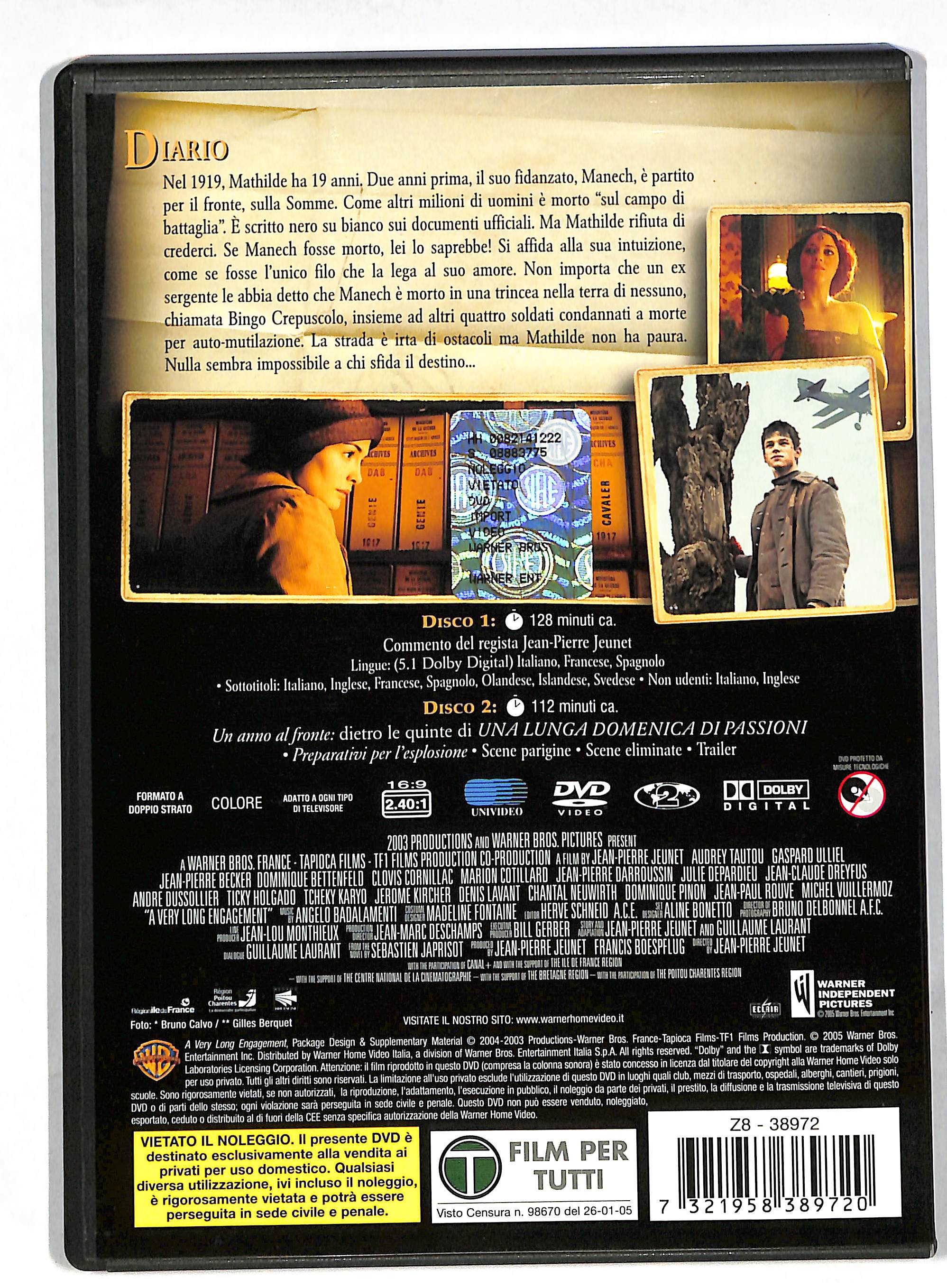 EBOND Una lunga domenica di passioni EDIZIONE SPECIALE 2dischi DVD DB742614 - Image 2