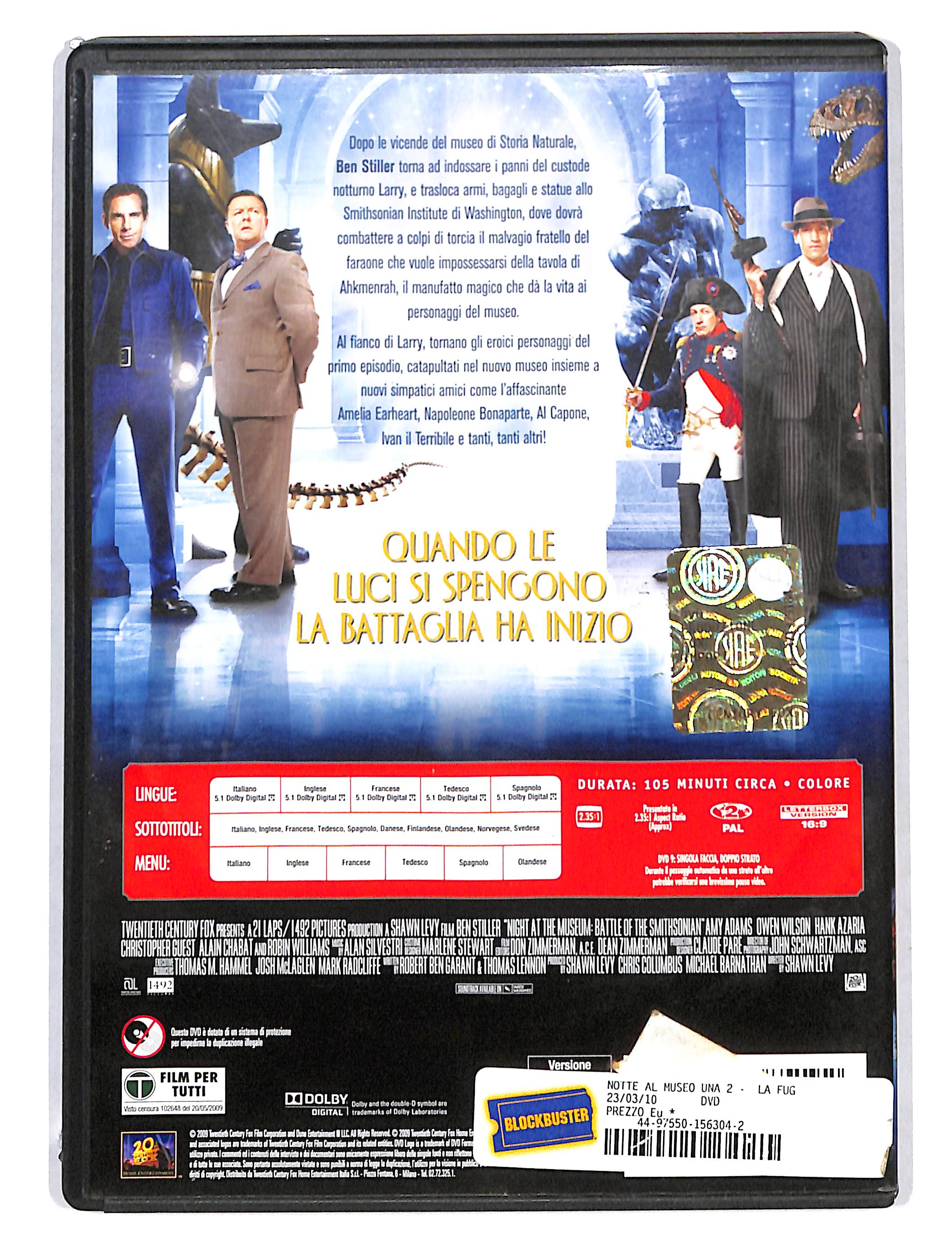 EBOND Una Notte al museo 2 la fuga NOLEGGIO DVD DB695329 - Image 2