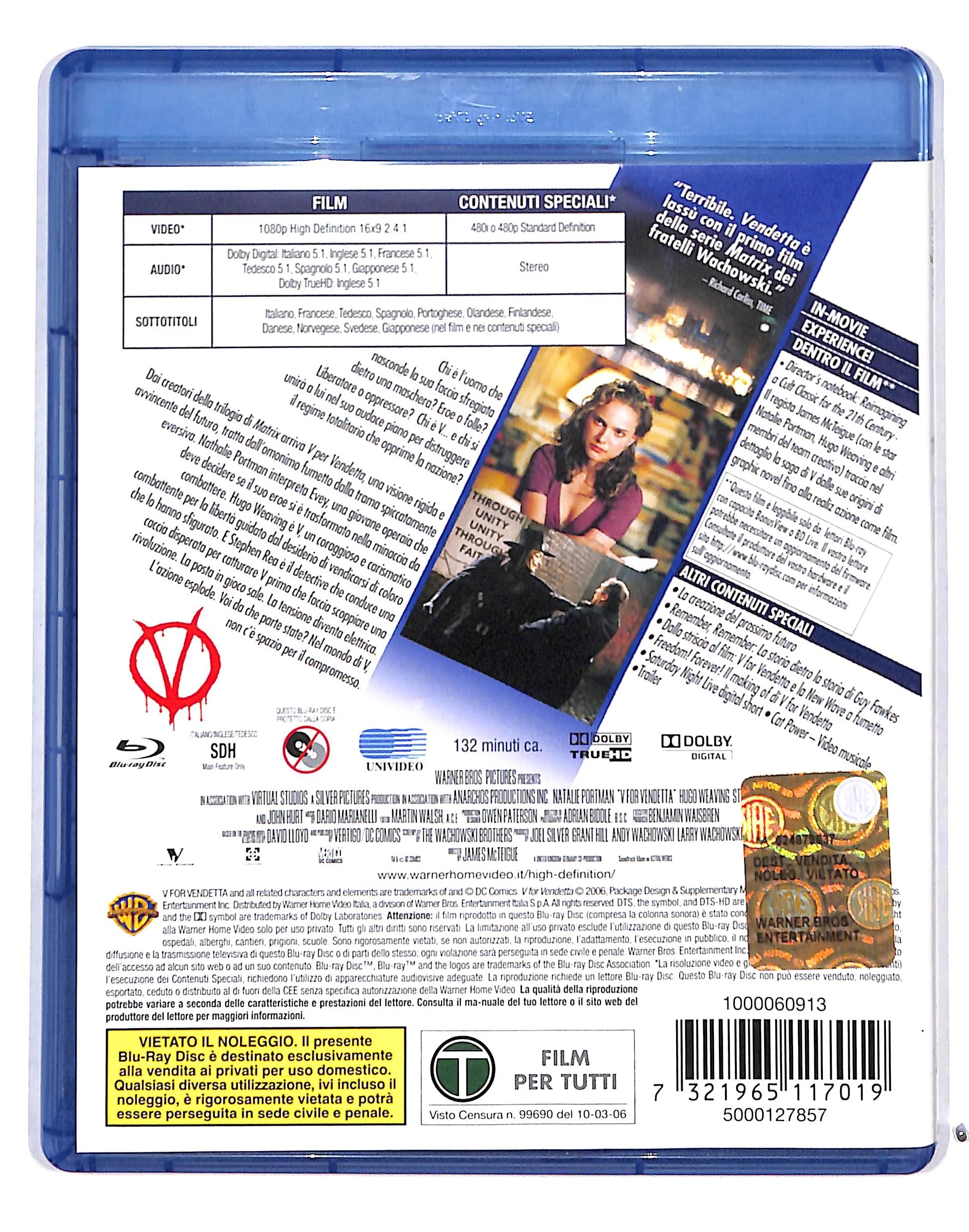 EBOND V Per Vendetta BLURAY BLURAY DB713253 - Image 2