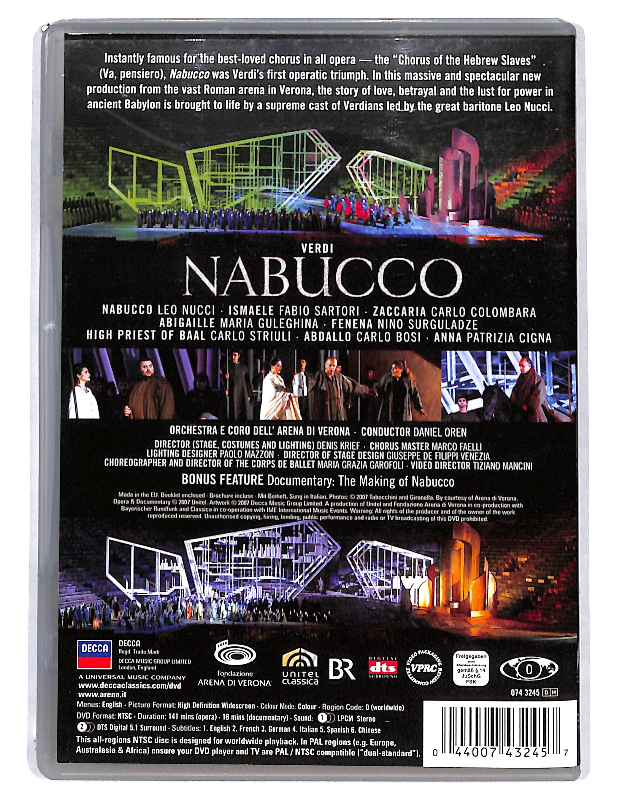 EBOND Verdi Nabucco - Nucci Guleghina Oren DVD DB740101 - Image 2