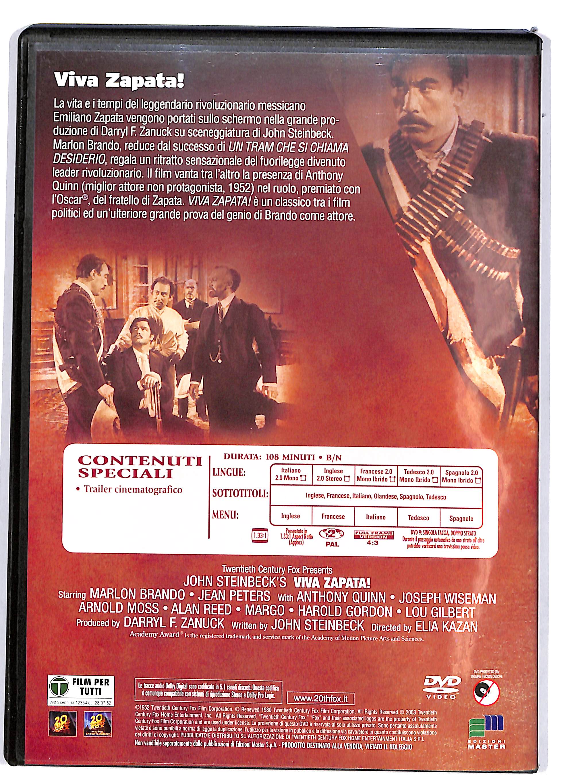 EBOND Viva Zapata! EDITORIALE DVD DB709727 - Image 2
