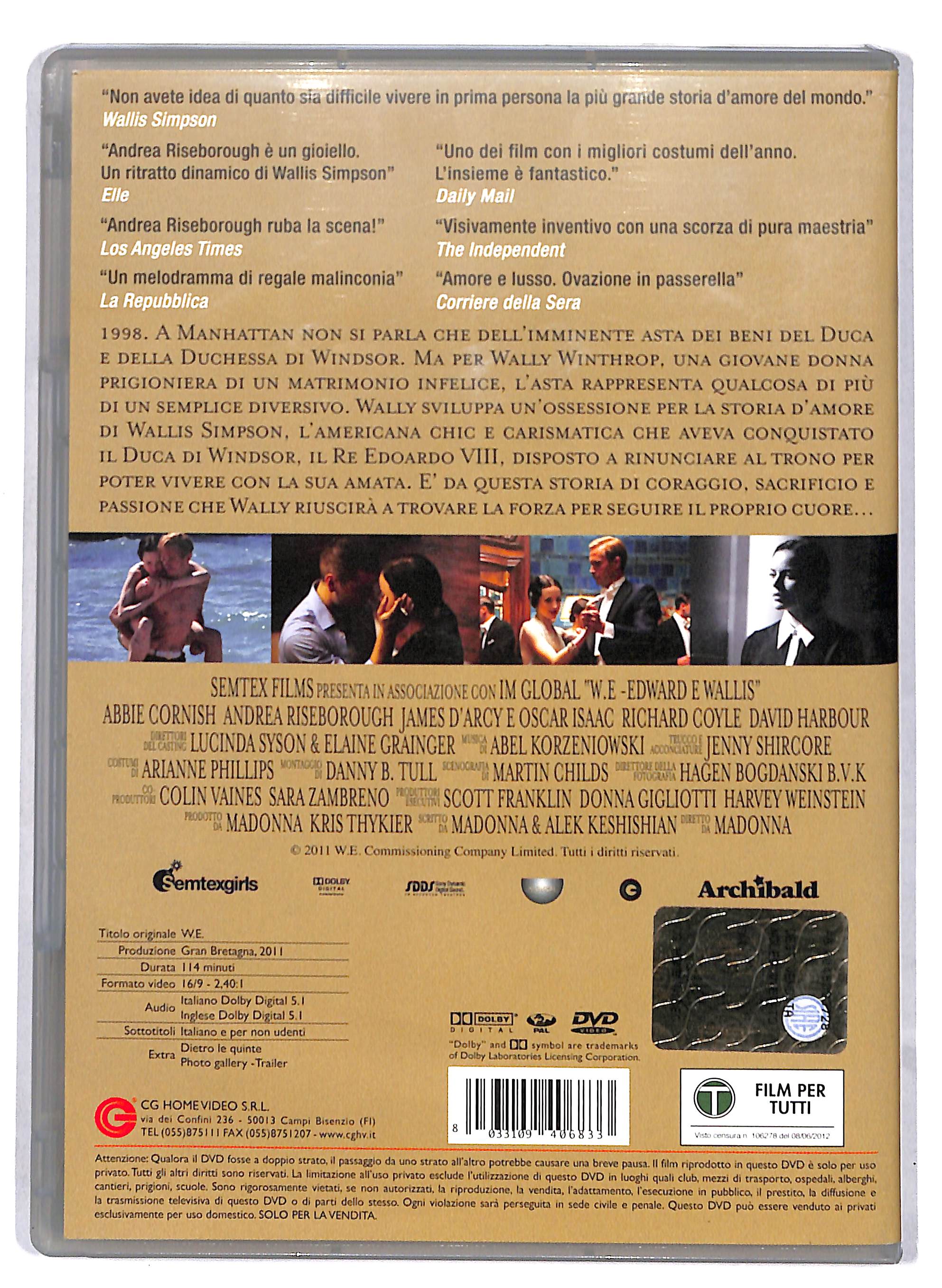 EBOND W.E. - Edward e Wallis NOLEGGIO DVD DB724159 - Image 2