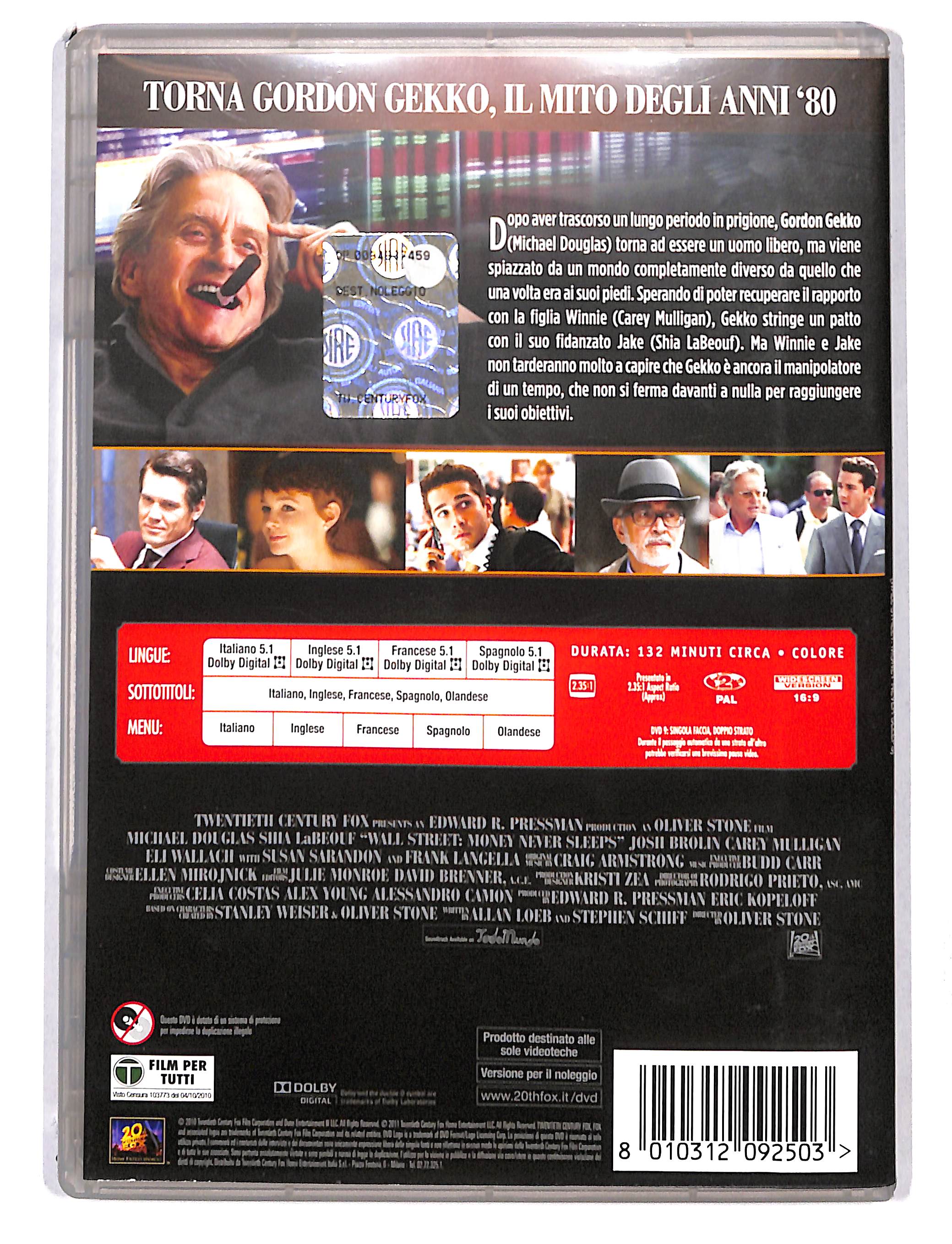 EBOND Wall Street - il denaro non dorme mai NOLEGGIO DVD DB754301 - Image 2