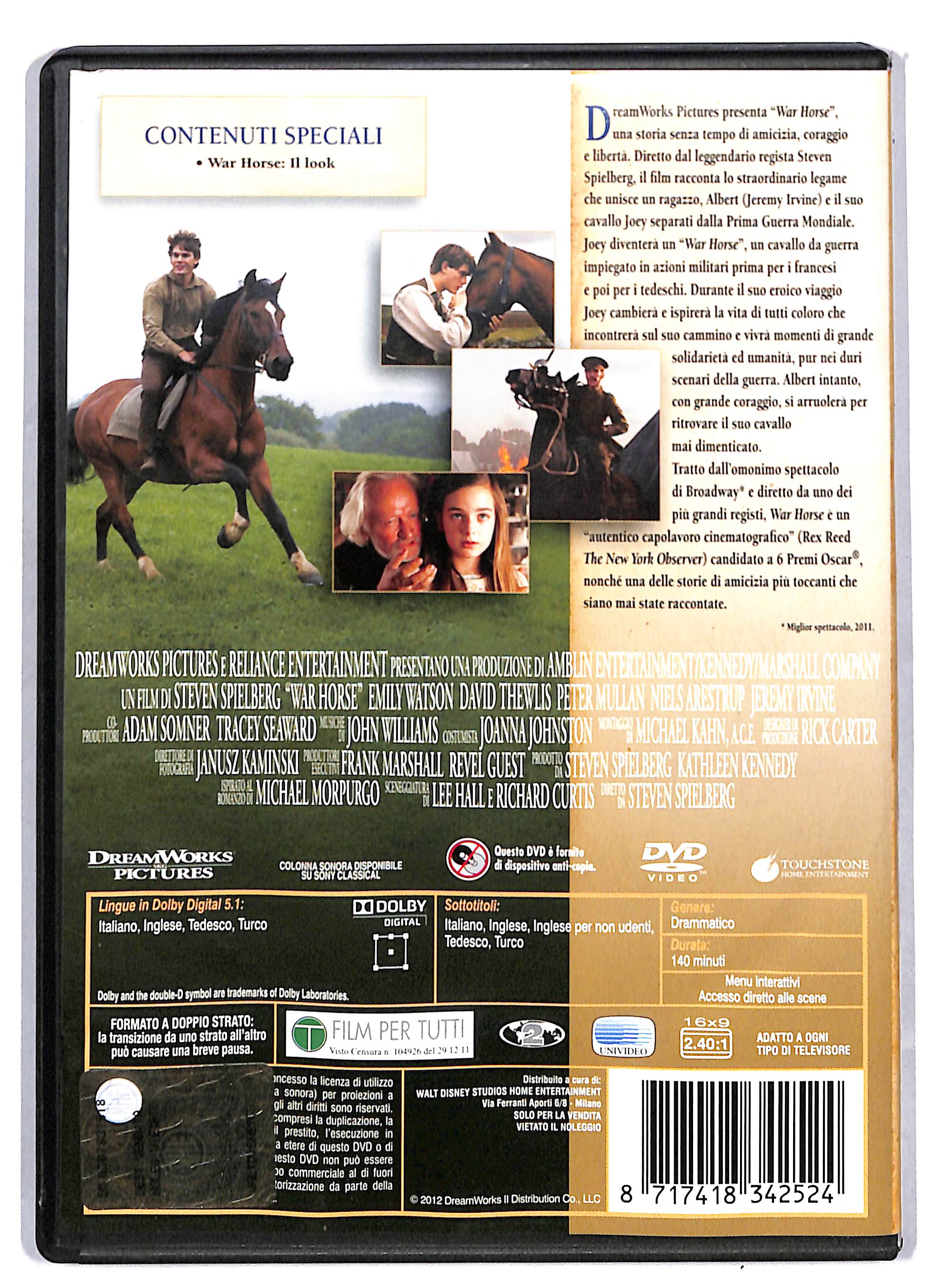 EBOND War Horse NOLEGGIO DVD DB744141 - Image 2